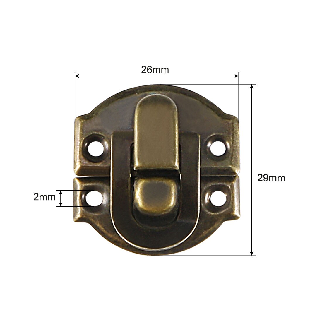 Unique Bargains S25093001UX7275 Cabinet-Latches - View #2