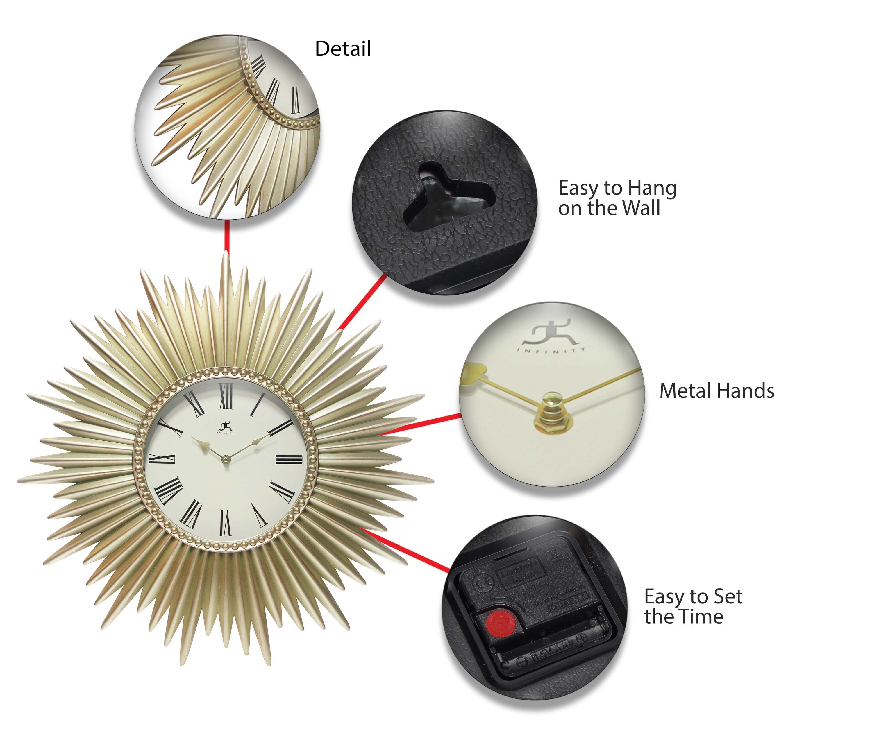 Infinity Instruments 20260GD-4515 Indoor-Outdoor-Clocks - View #4