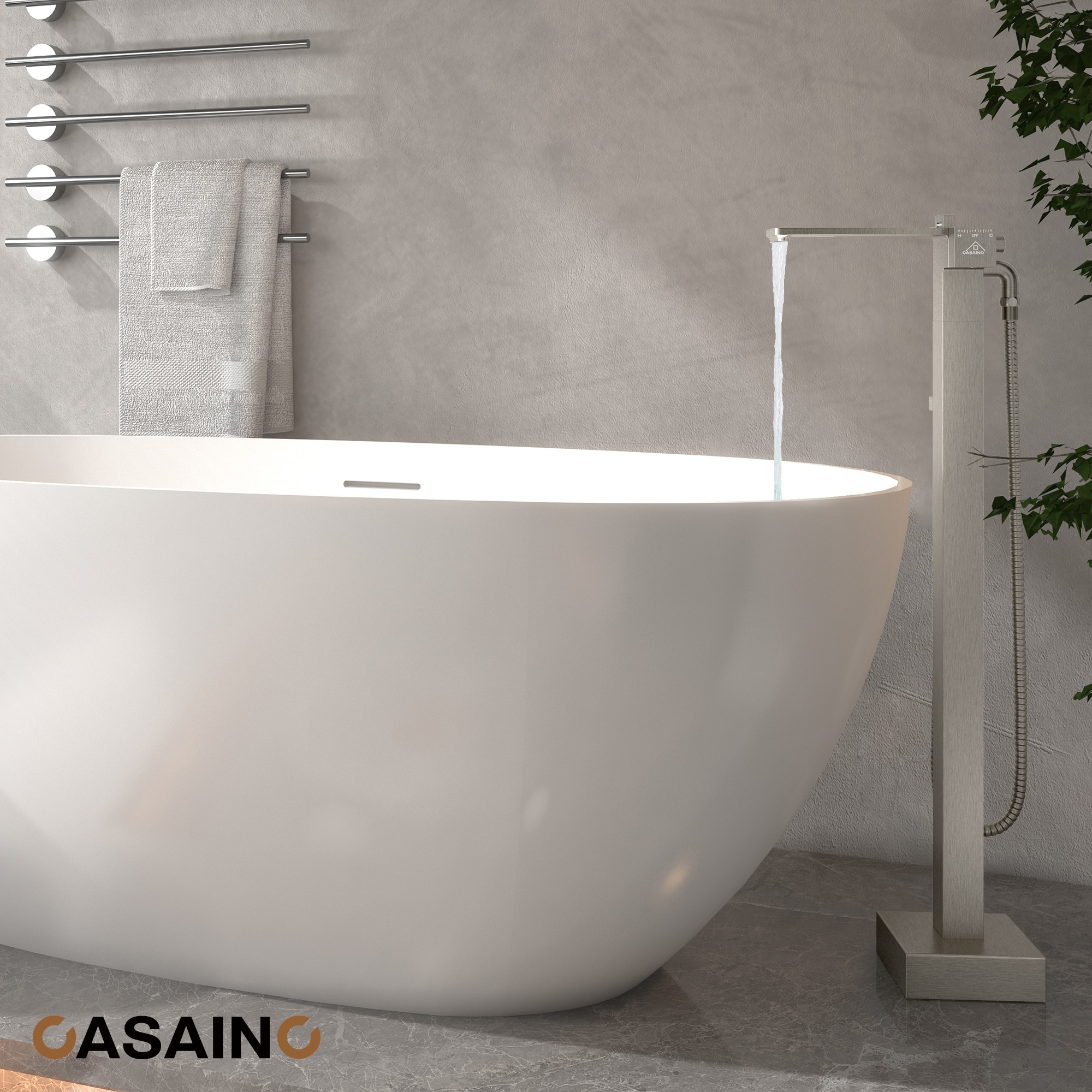 CASAINC KCLT0057-BN Roman-Tub-Faucets - View #3