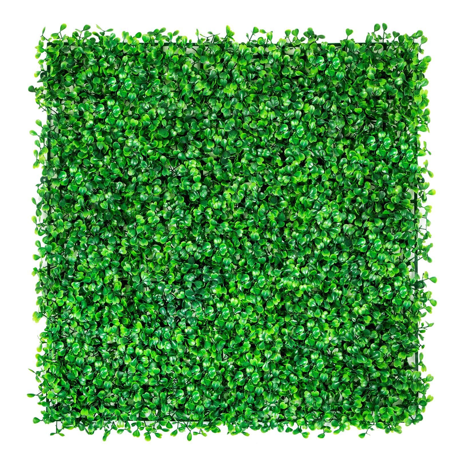 Angel Sar 20in x 20in 6-Panel 1.6in Thick Green Boxwood Hedge Wall Panel