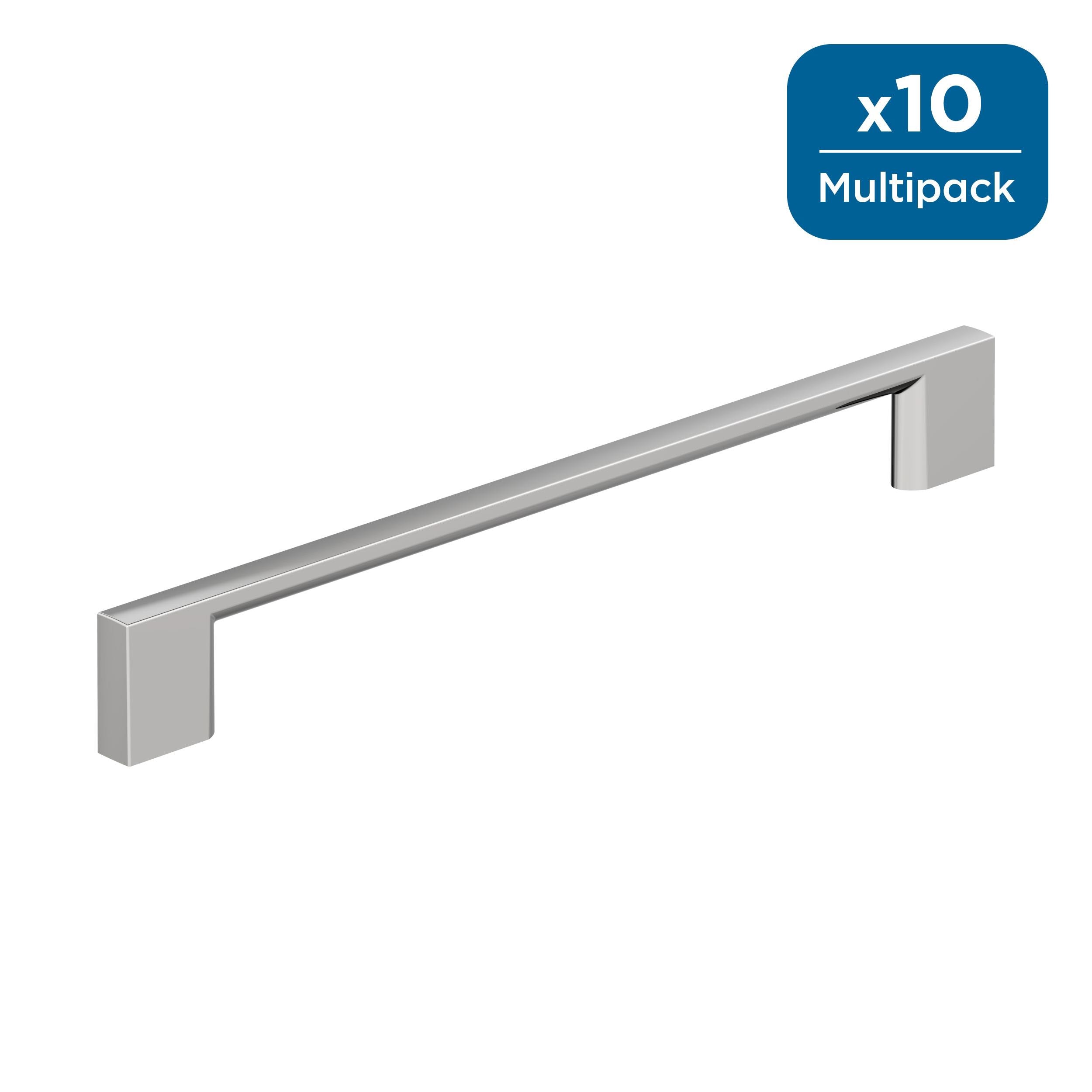 Amerock 10BX3713426 Cityscape 7-9/16-in , 192mm Center to Center Polished Chrome Cylindrical Bar 10 -Pack
