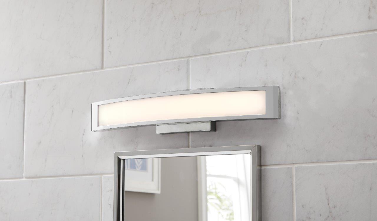 allen + roth VBL22-24CH 23.5-in 1 -Light Polished Chrome Integrated LED Modern/contemporary Vanity light bar