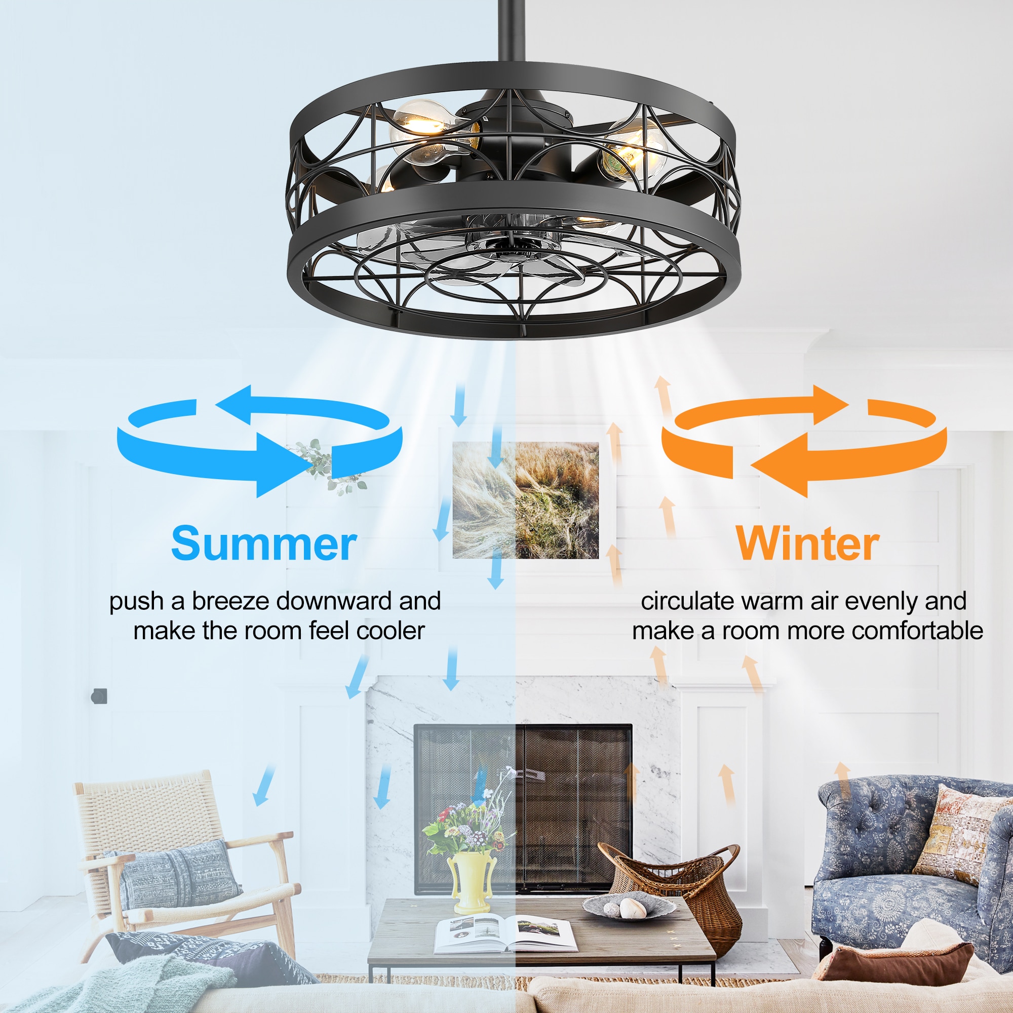 Breezary 35003-BK Ceiling-Fans - View #3