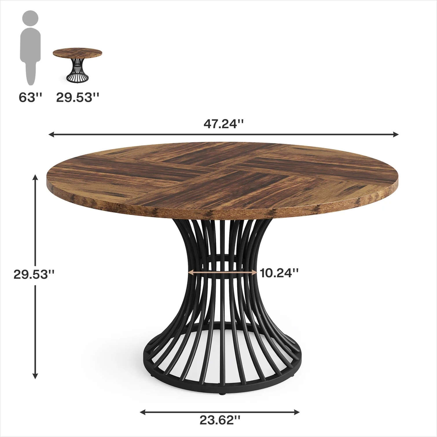 FlowLuxe 7W1PWQUEWBSS Dining-Tables - View #3