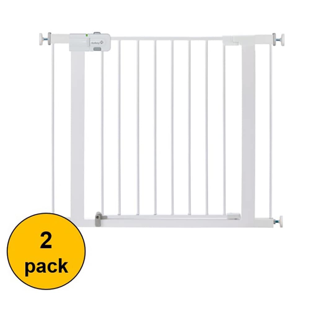 Gate 38-in x 28.74-in Pressure/Hardware Mounted White Metal Safety Gate | - Safety 1st GA109WHOC1