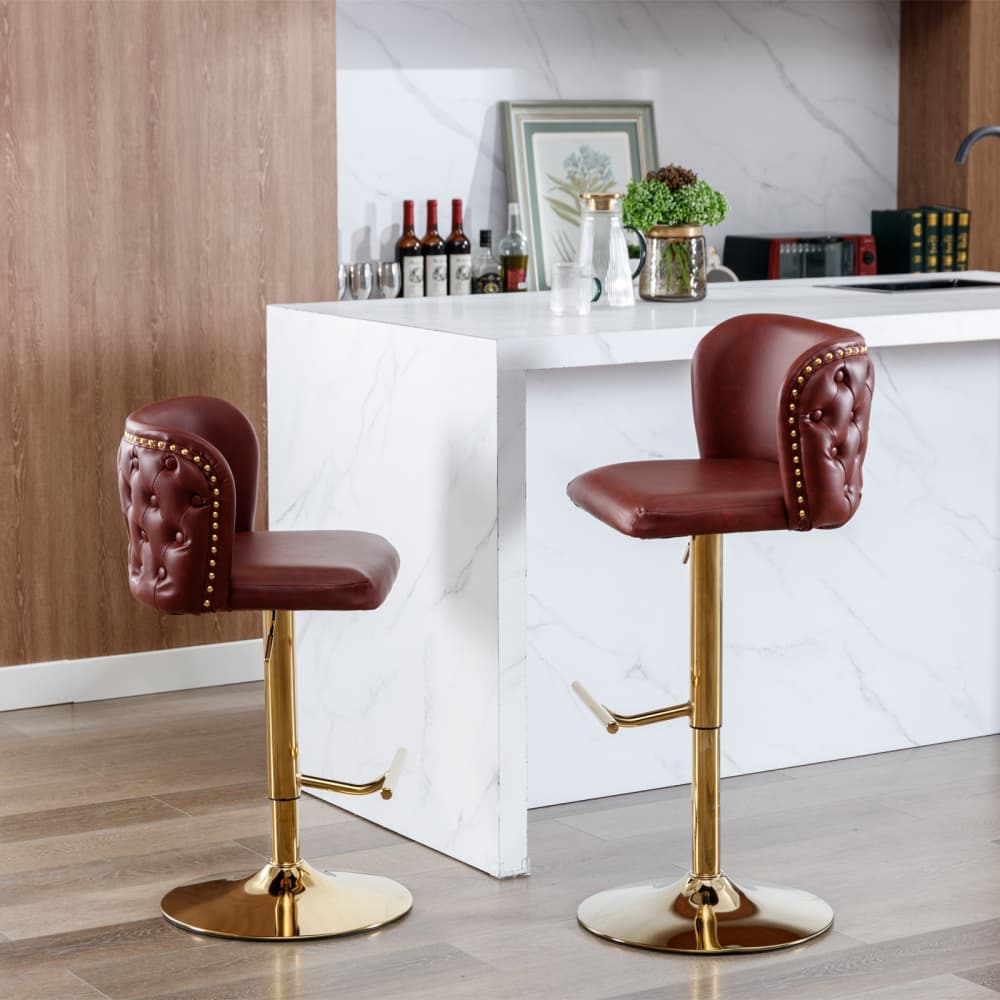 Maison Boucle RIAN-BAR-RED stools - View #2