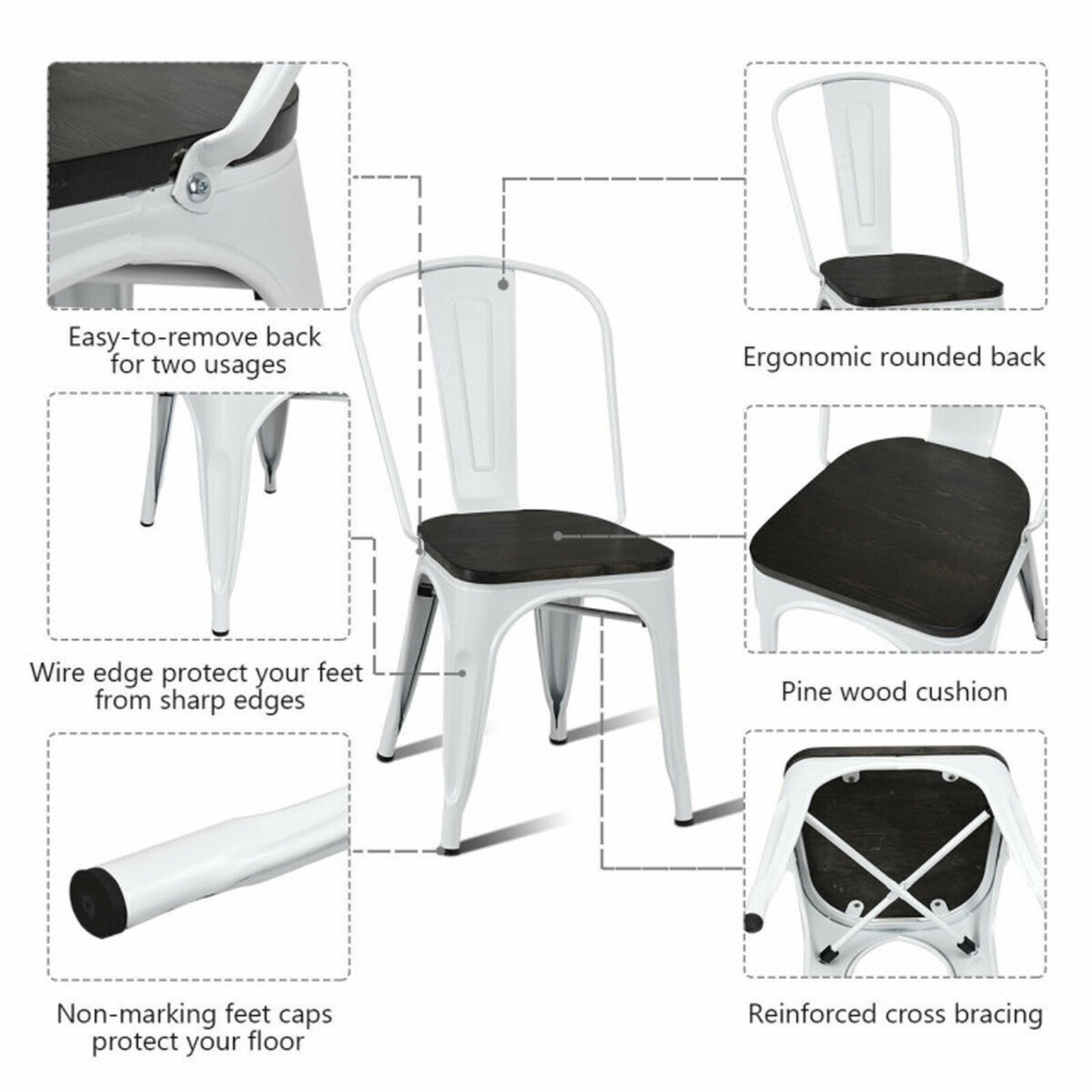 SUGIFT LW102SUGHY2552 Dining-Chairs - View #2