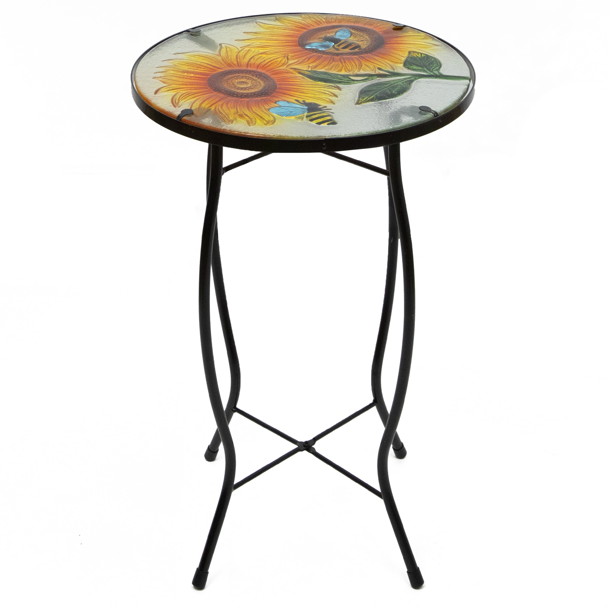 Northlight 35127721 Round Outdoor Bistro Table 12-in W x 12-in L