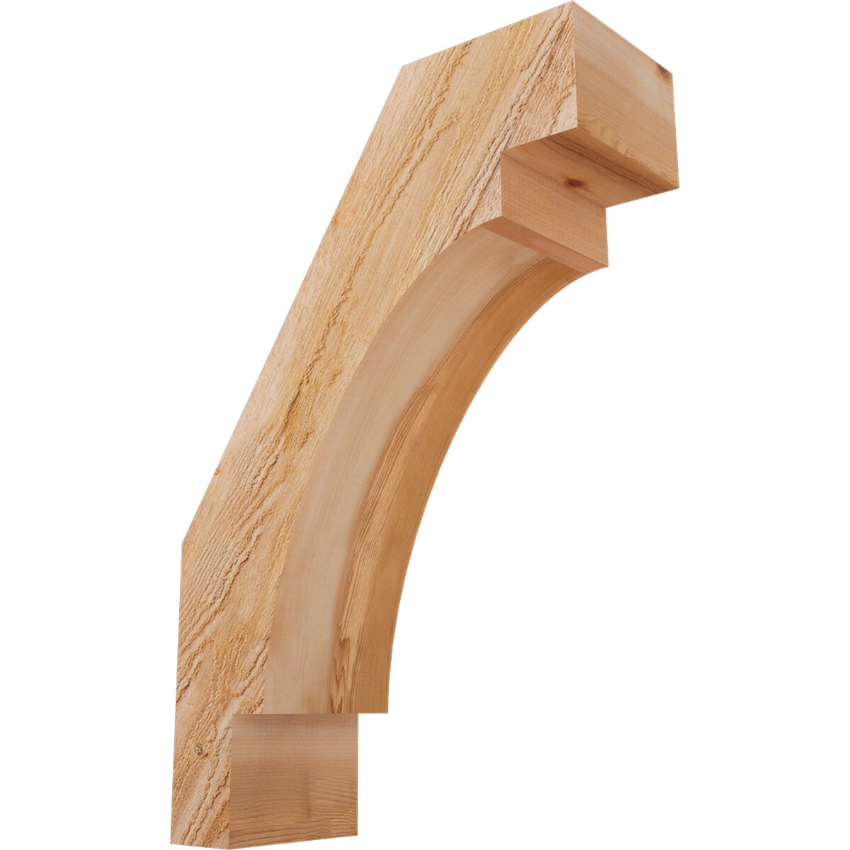 Ekena Millwork BRC06X16X24MRC00RWR 6-in x 16-in x 24-in Western Red Cedar Unfinished Wood Merced Rough Sawn Knee Brace