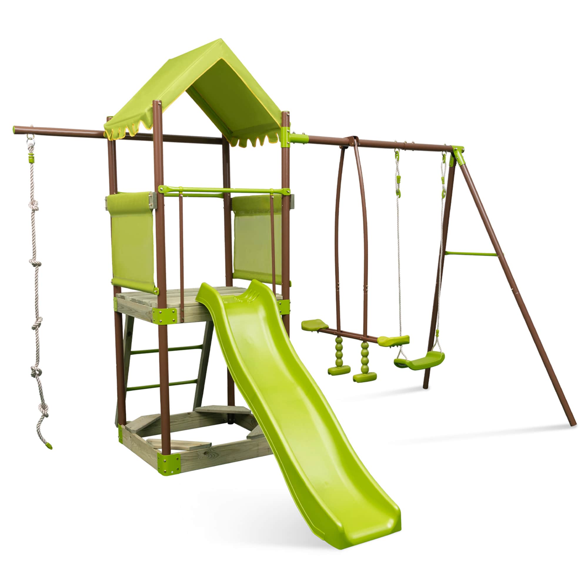 Costway HCST01409 Green Metal Standing Swing