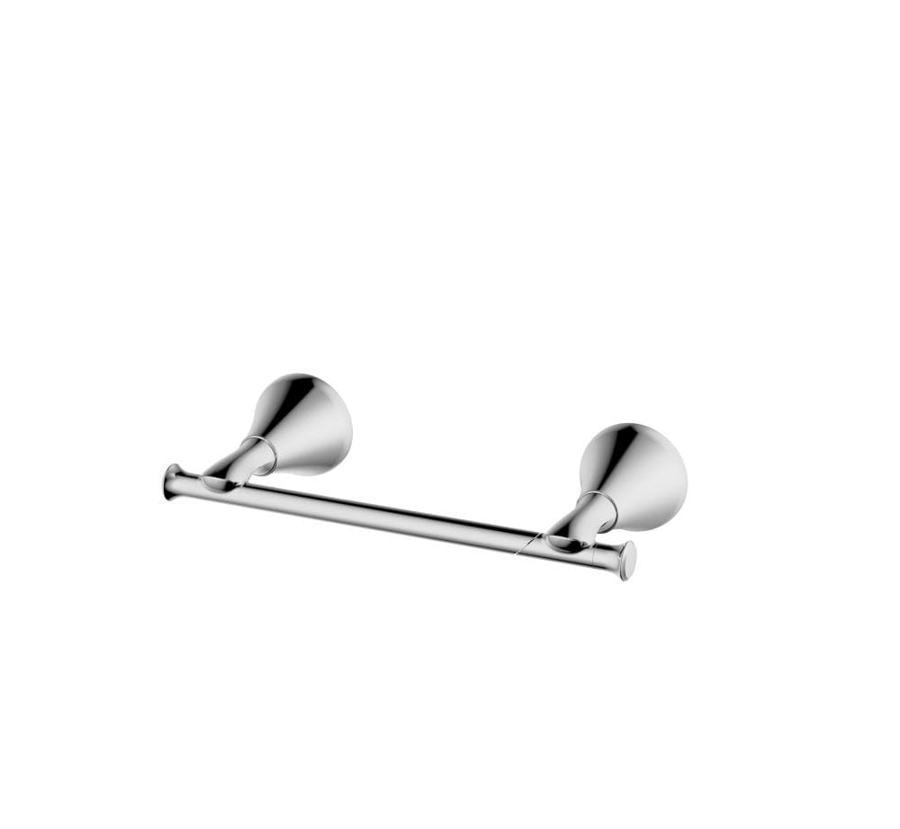 CMI 182-6563 Majestic Polished chrome Wall mount Double post Toilet Paper Holder 1 -Rolls with Storage