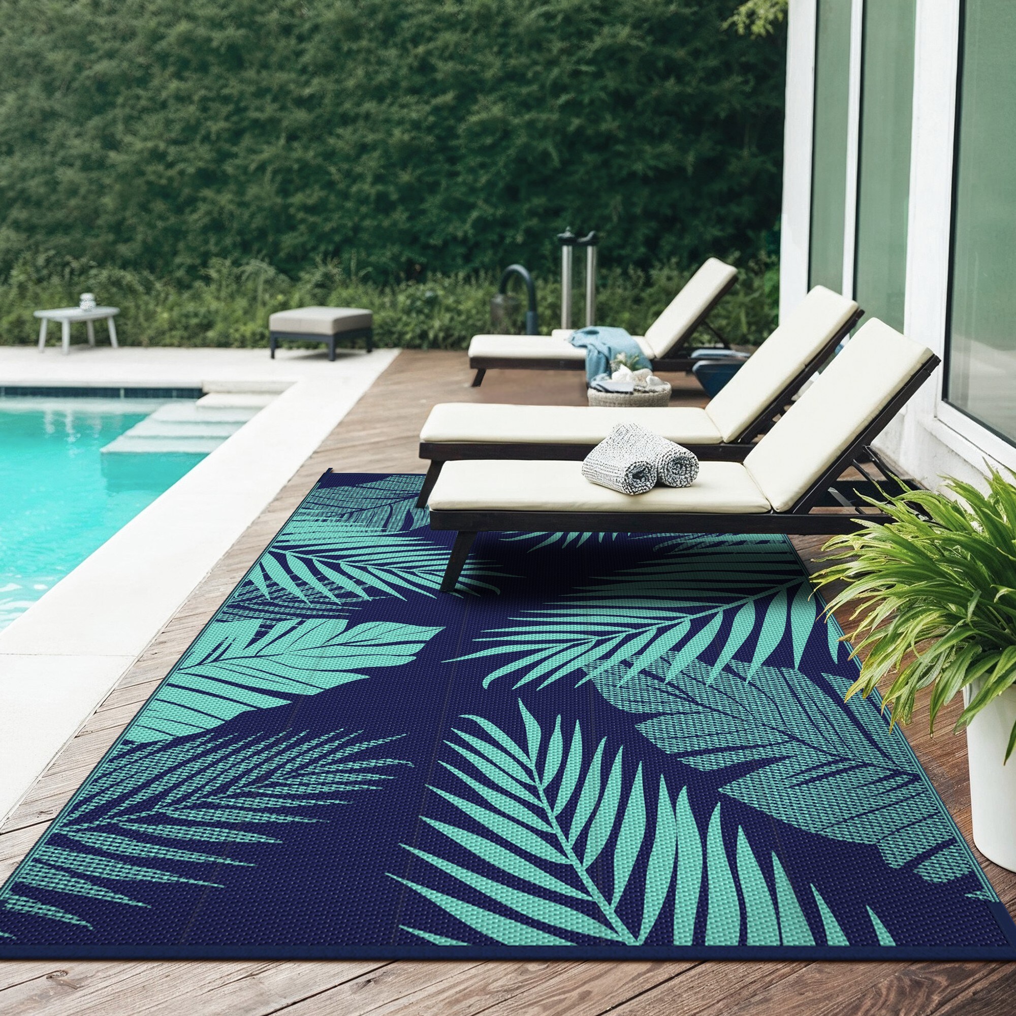 BAVNI PD17-NAVYBLUE-9X12 rugs - View #4