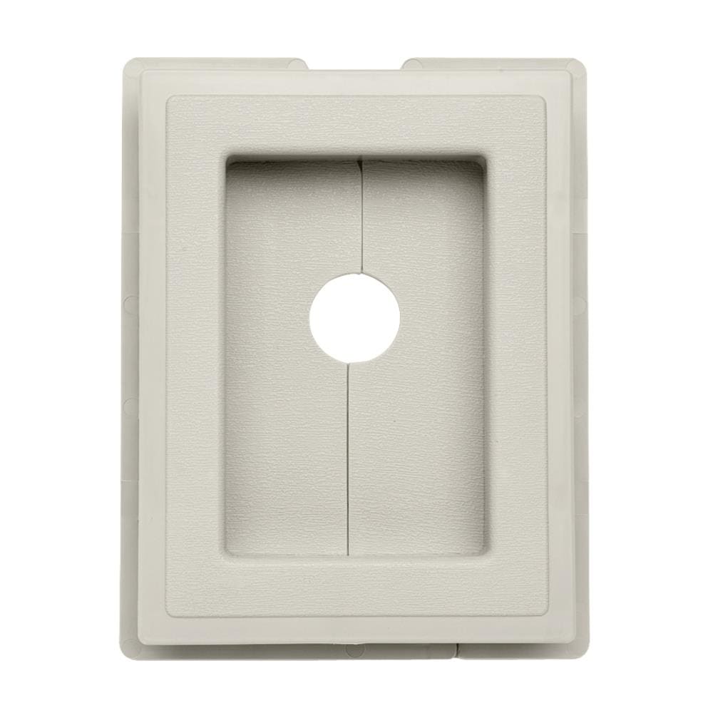 Ply Gem 244087 7.5-in x 1-in Mist Vinyl Universal Mounting Block