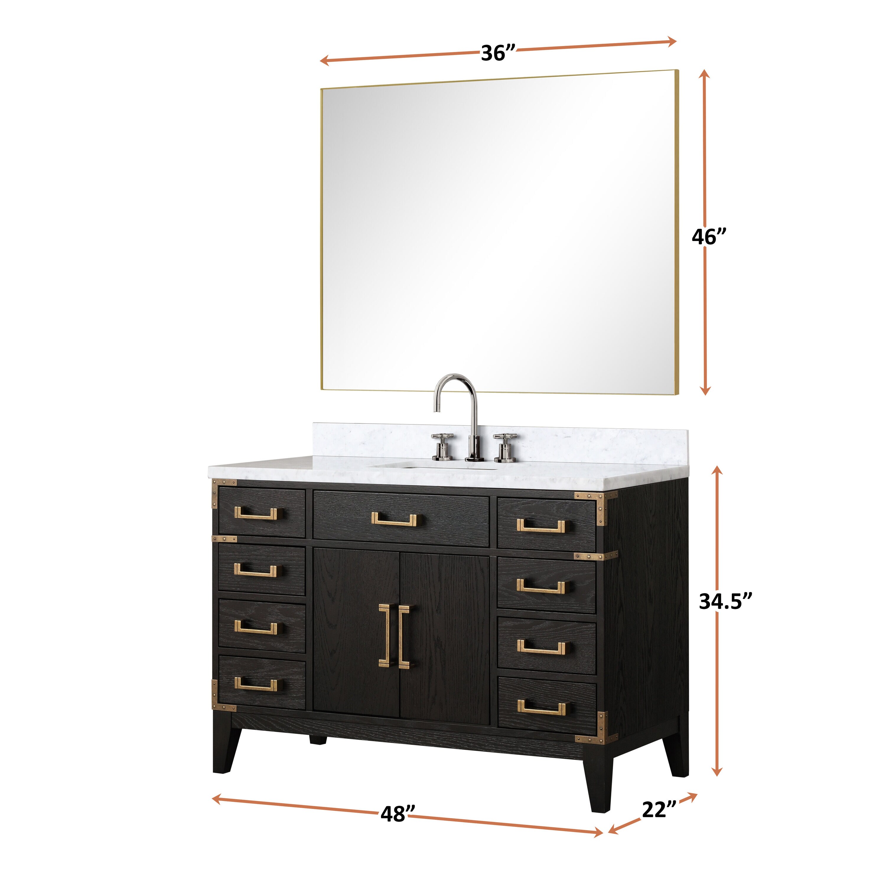 Lexora LVW48SJ111 Bath-Vanity-Combo - View #6