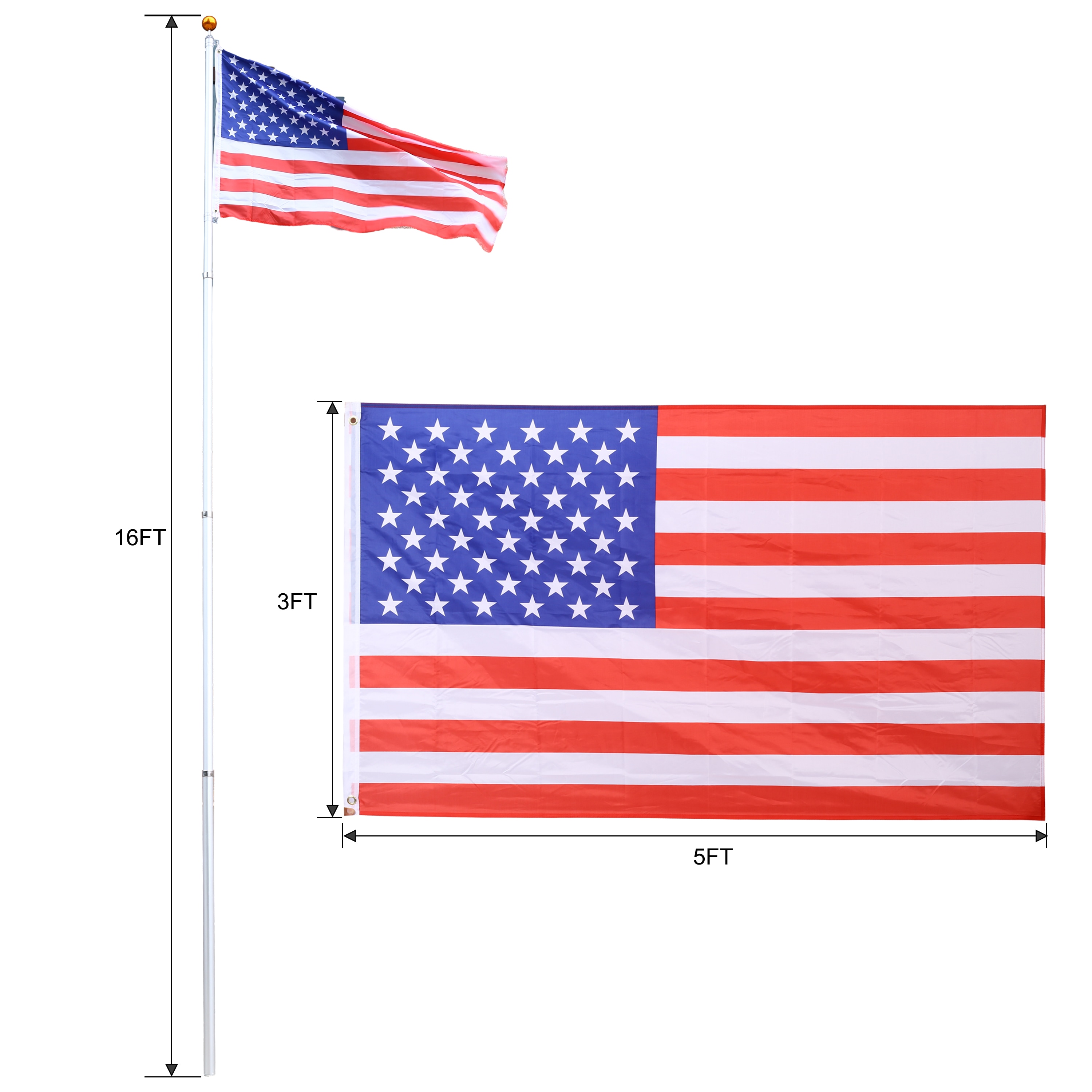 EXTRAUP YHLW465127587 Flag-Poles - View #3