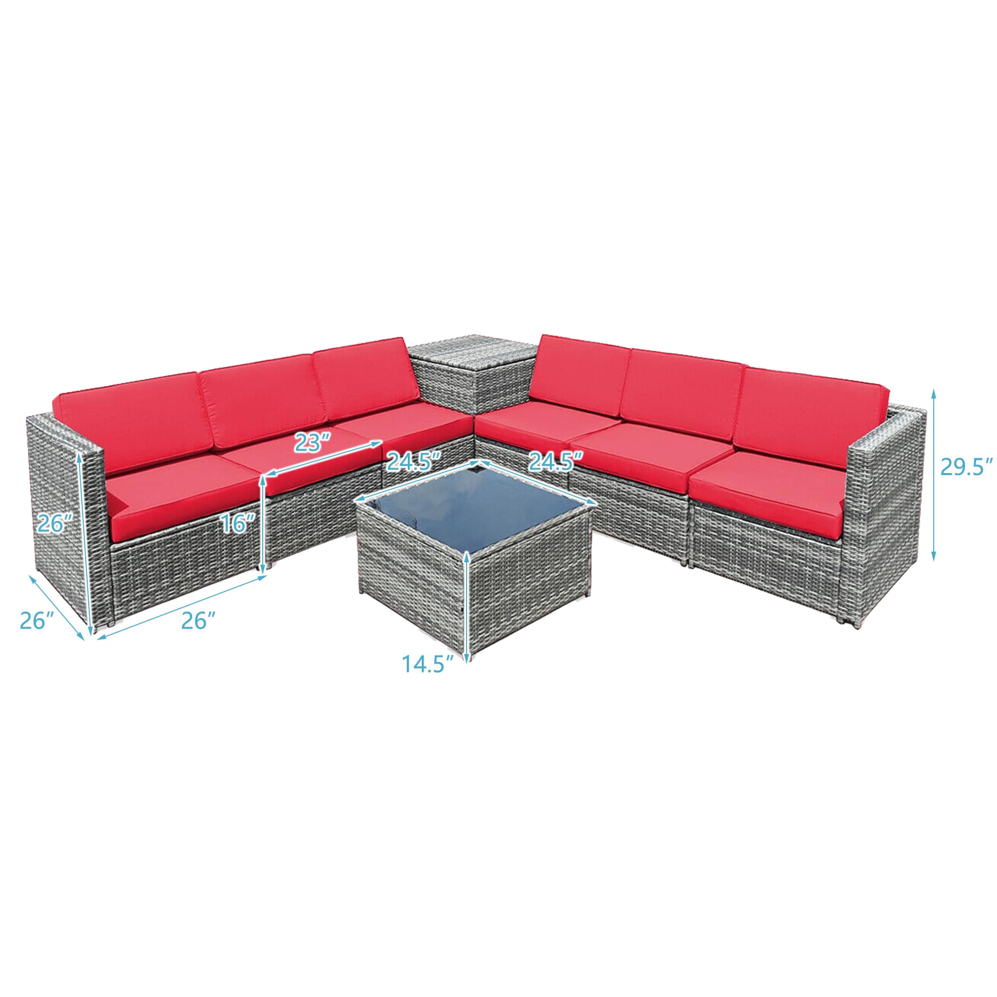 WELLFOR OUJ65782BRE+ Patio-Conversation-Sets - View #2