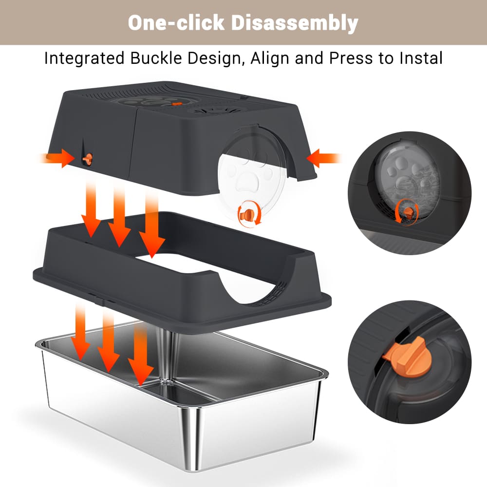 Qeetex WLS-PPS-334JWF37 Cat-Litter-Box - View #4