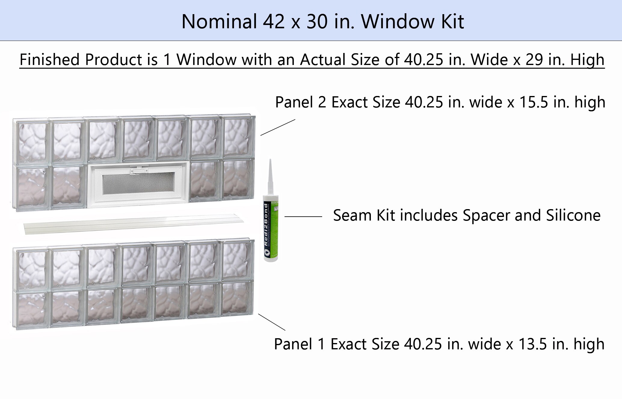 REDI2SET V4230DC Glass-Block-Windows - View #2