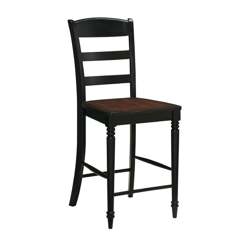 Home Styles 20050120088 Colonial Classics Black/Rustic Cherry Bar Height Bar Stool