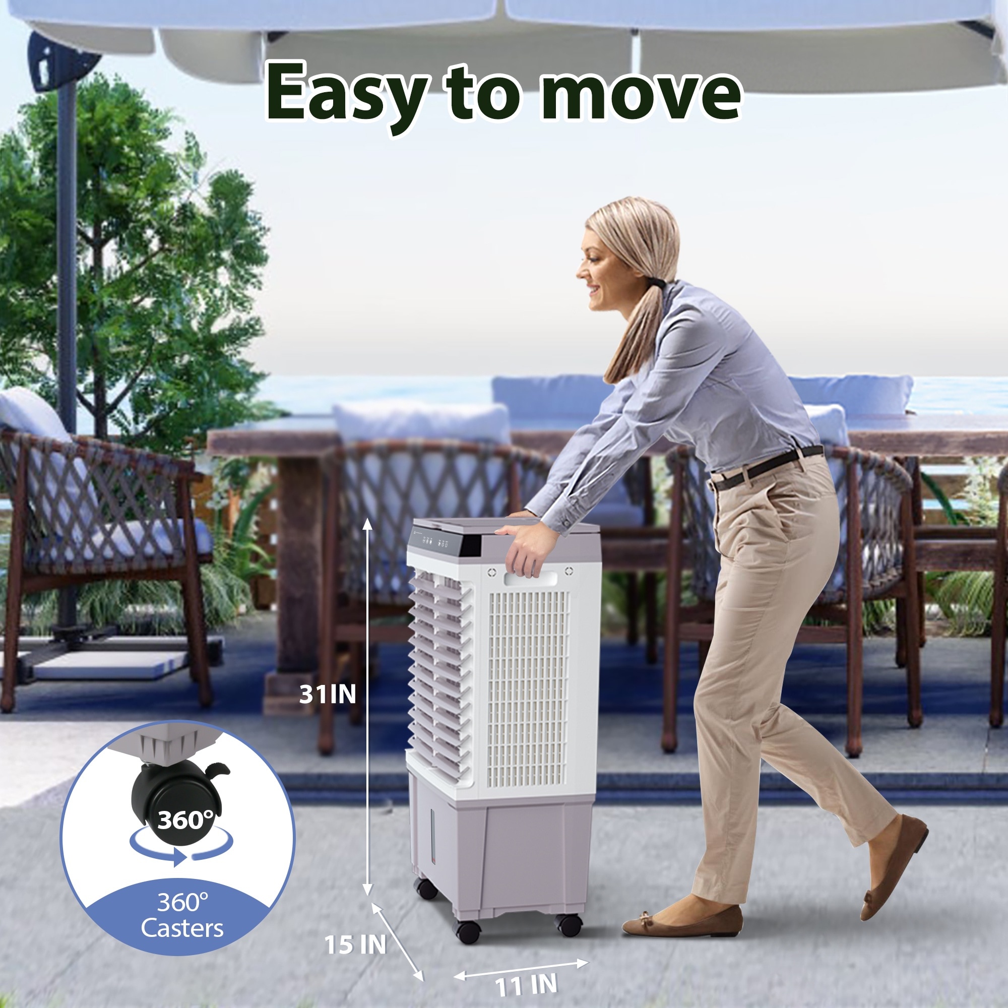 SONGMICS HOME LET56BG Evaporative-Cooler - View #2