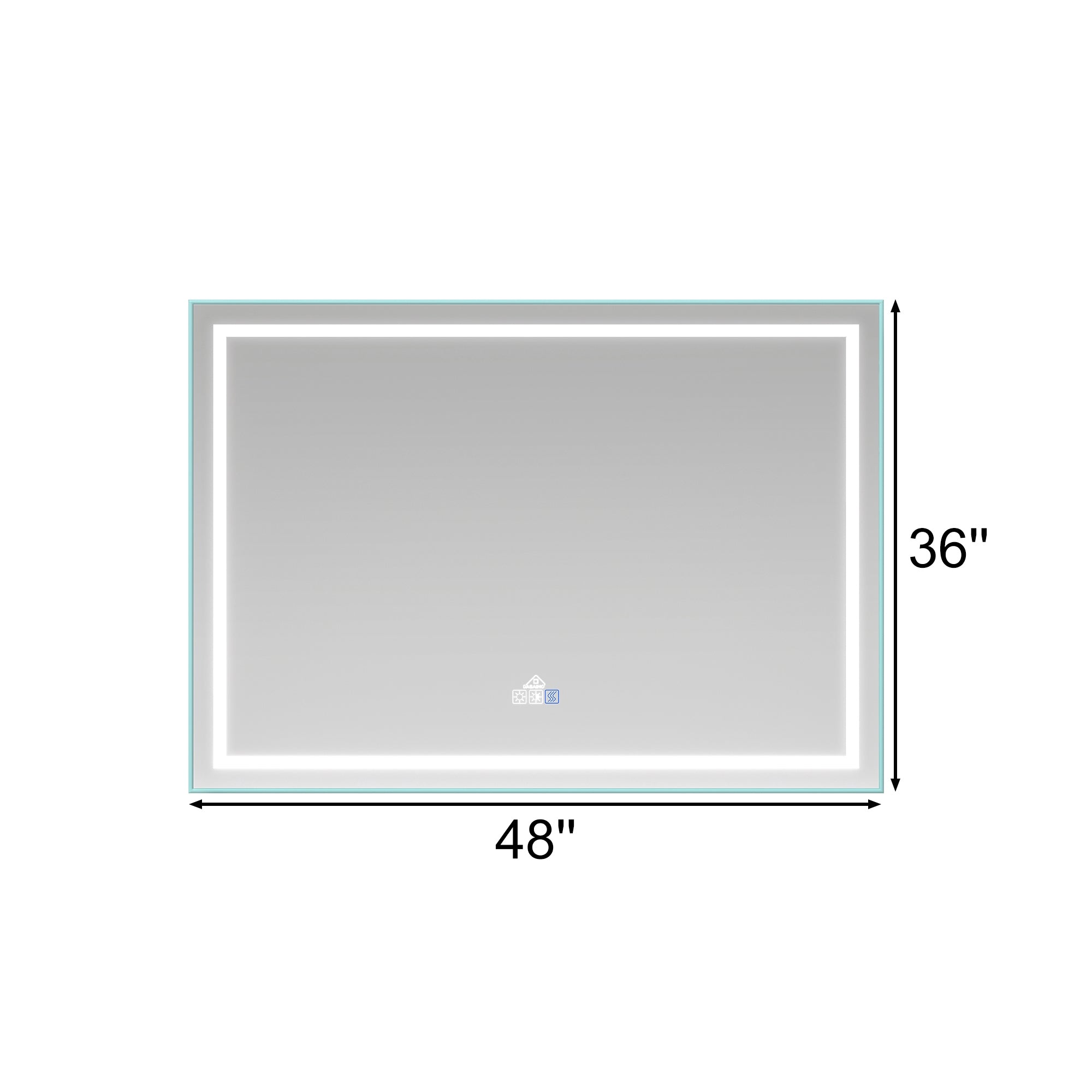 Boyel Living KF-MD04-4836SF2 Framed-Bath-Mirrors - View #2