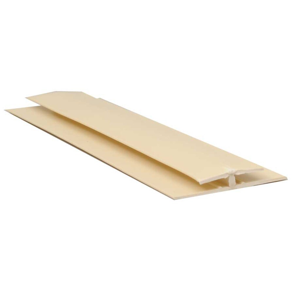  M.DB111408 1.42-in x 8.0-ft Off-white Finished Vinyl 1114 Connector Wall Panel Moulding