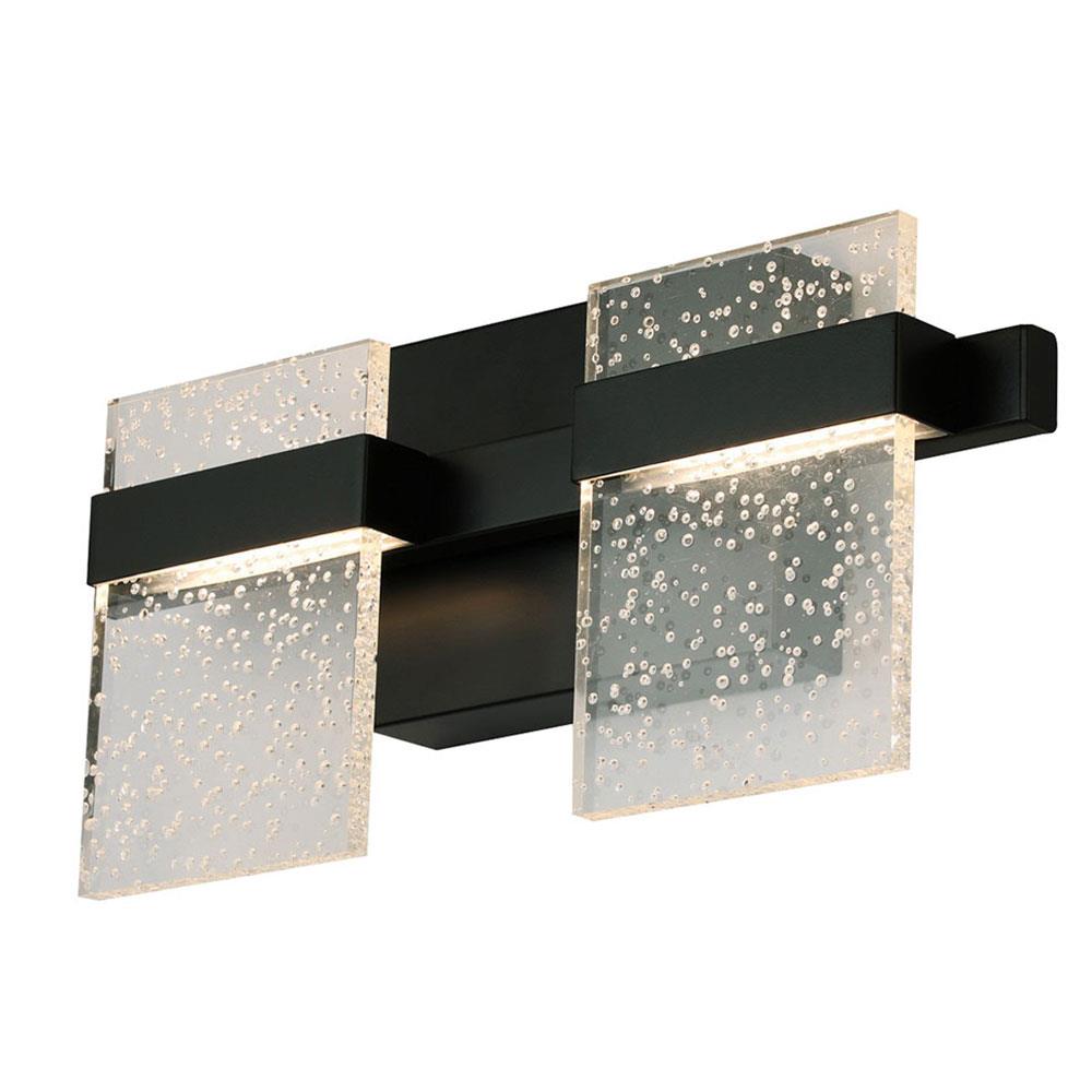EGLO 204484A Madrona 14.75-in 2 -Light Black Integrated LED Transitional Vanity light