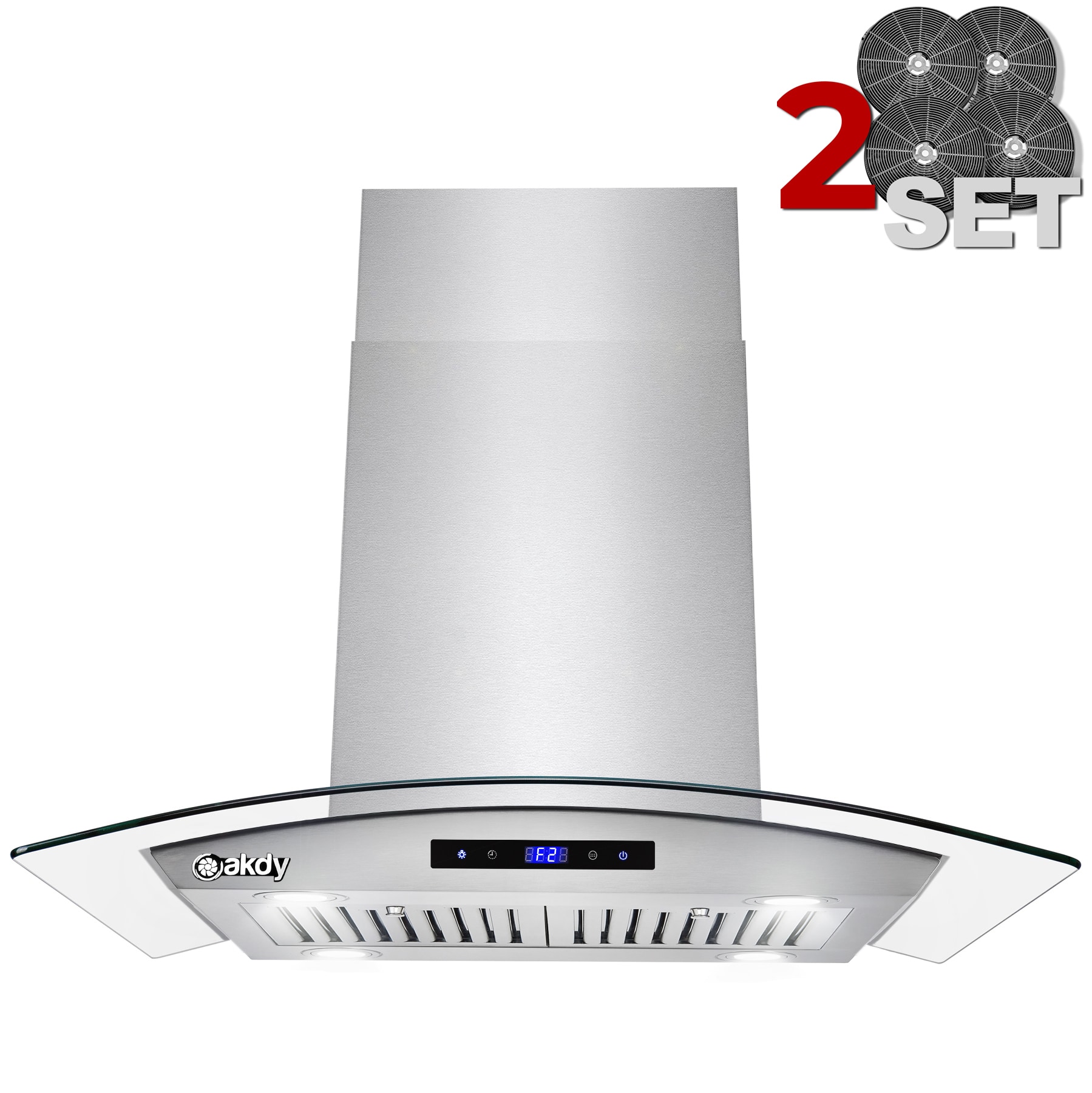 AKDY RH0477CFL Island-Range-Hoods - View #14