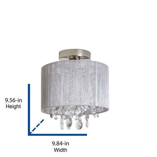 Decor Therapy 9.84-in Modern/Contemporary Semi-Flush Mount Light Decor Therapy 9.84-in Modern/Contemporary Semi-Flush Mount Light