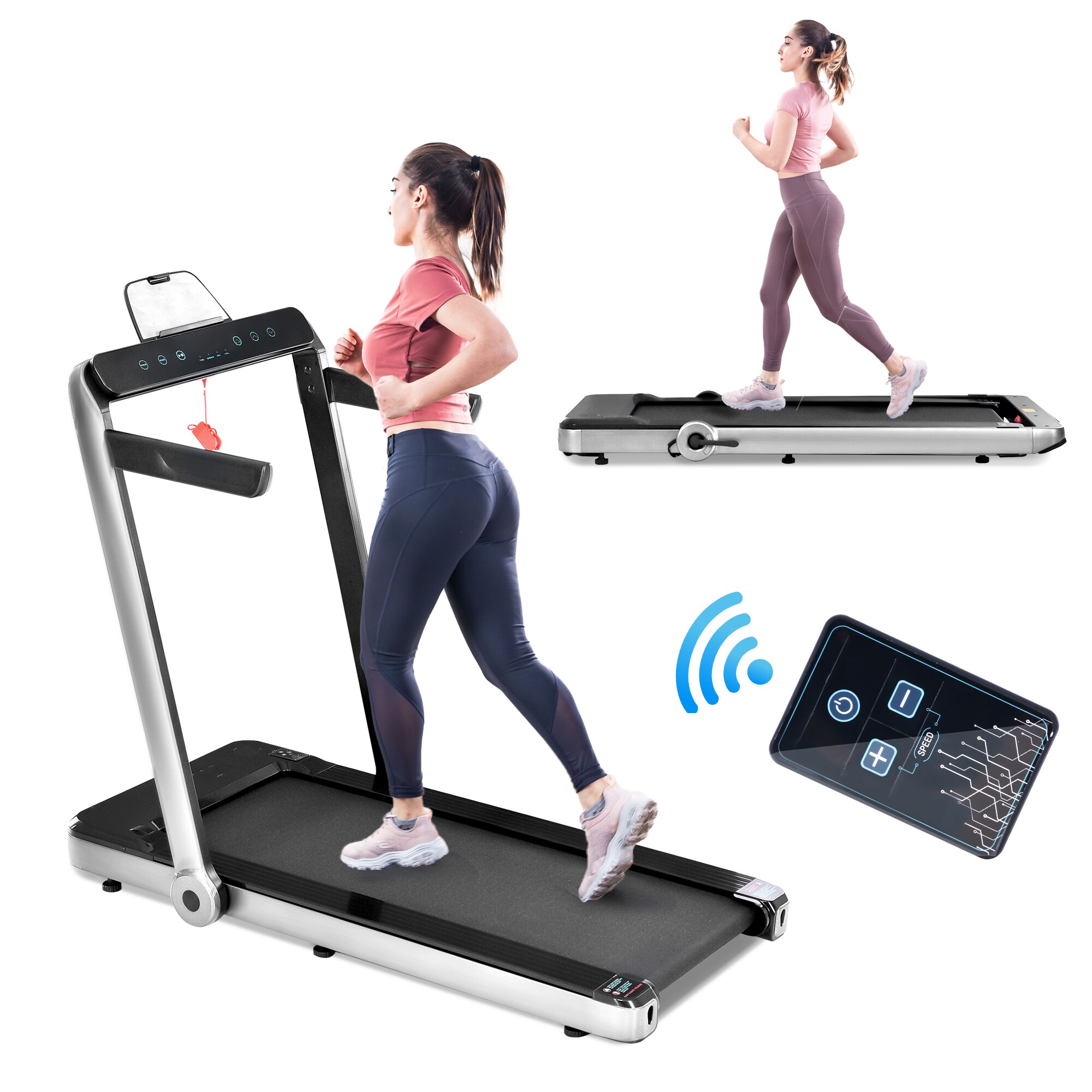 Flynama Foldable Treadmill in the Treadmills department at Lowes.com