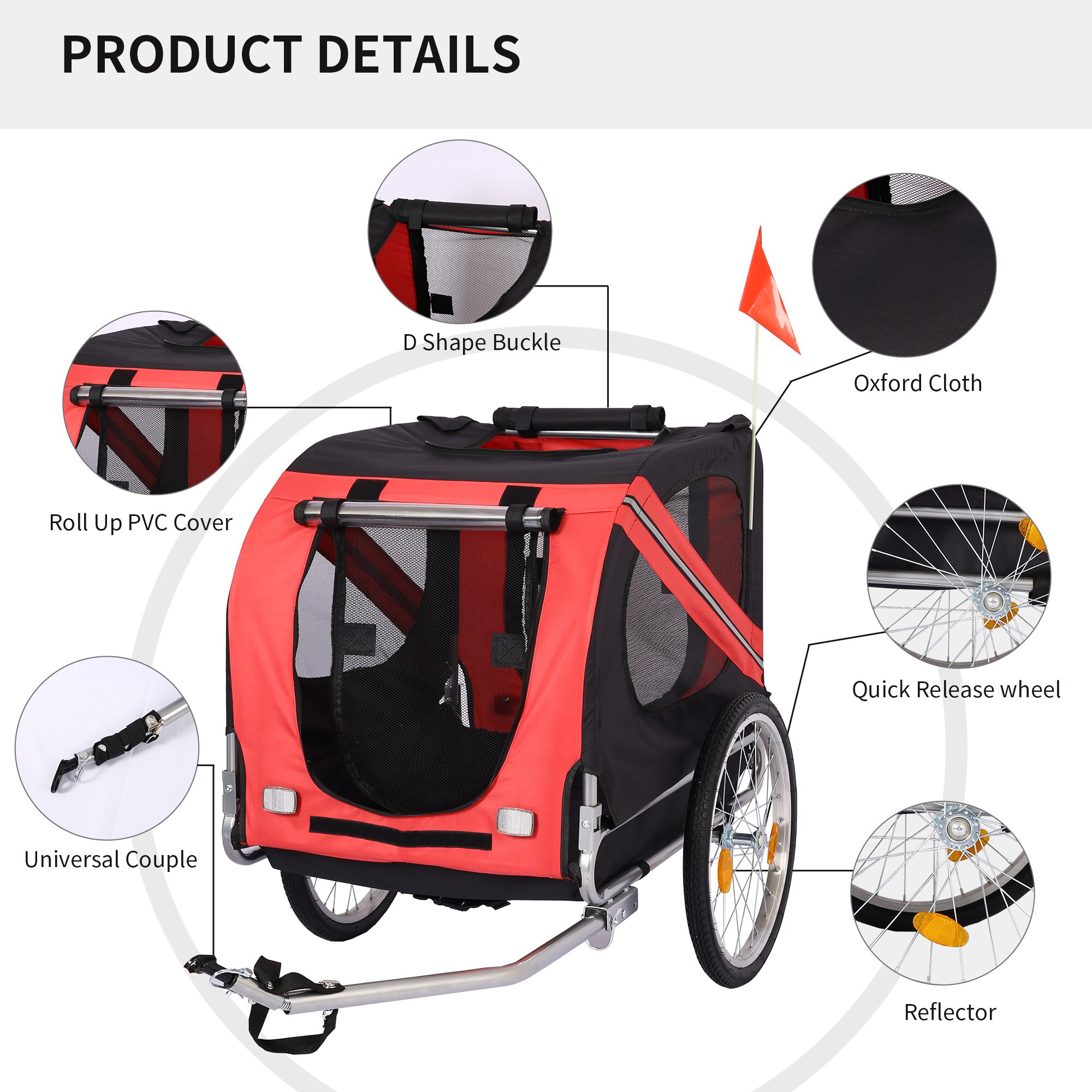 LIVIZA GIJ-PDBT001RED Pet-Strollers - View #3