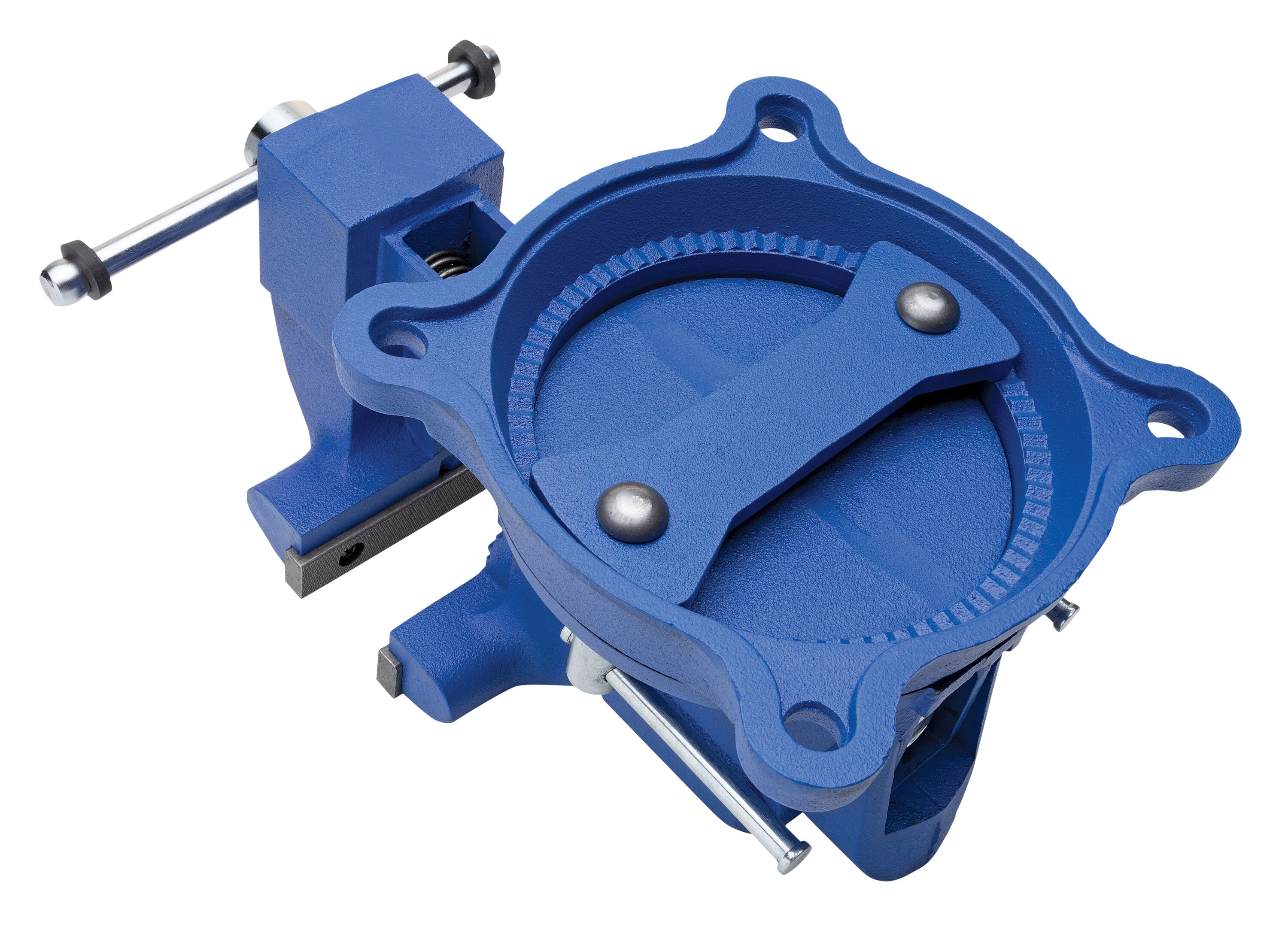 Yost Blue Cast Iron Bench Vise, 6-in Jaw Width, 6-in Jaw Opening, 3-in Pipe Capacity, 4.375-in Throat Depth Sansujyuku sansujyuku.com