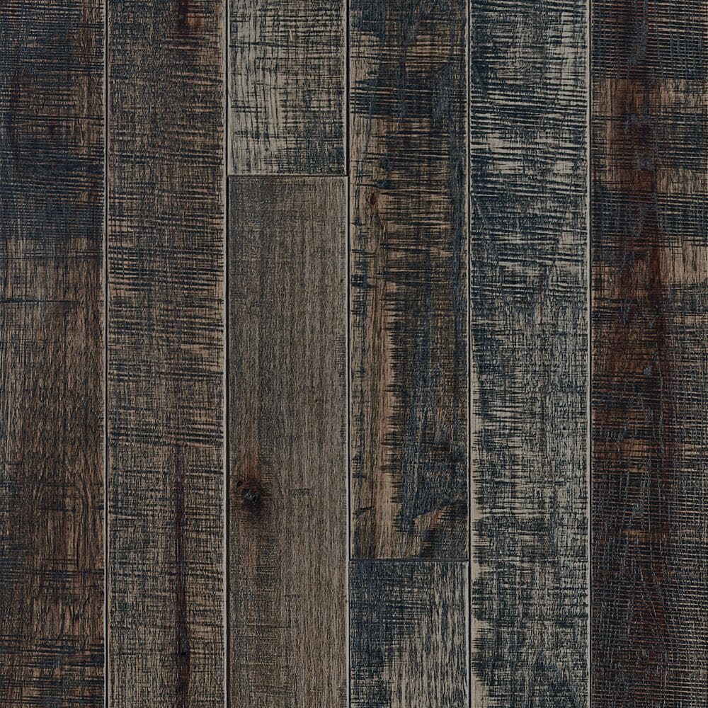Bruce SHMB39L46X Barnwood Living Wyoming Hickory 3-1/4-in W x 3/4-in T x Varying Length Wirebrushed Solid Hardwood Flooring ( 22-sq ft / Carton )