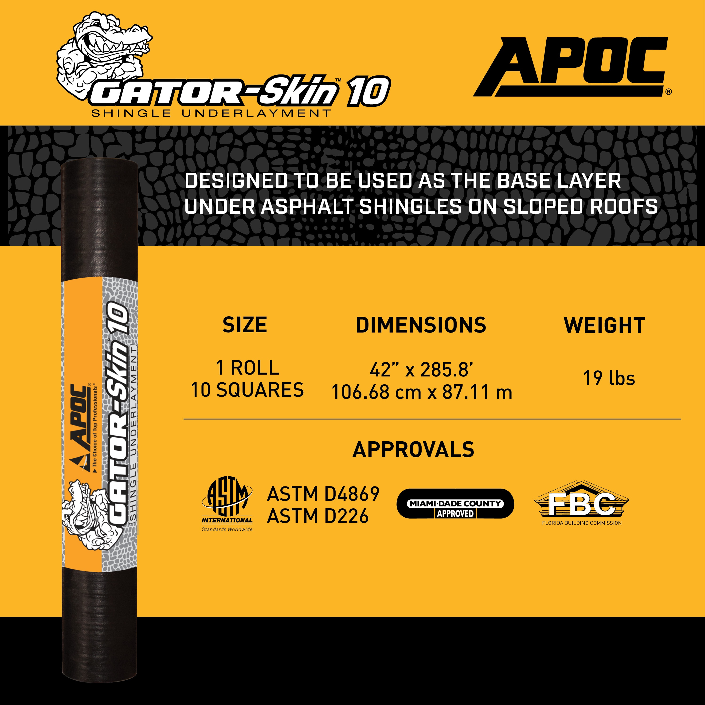 APOC AP-6410-10 Roofing-Underlayment - View #2