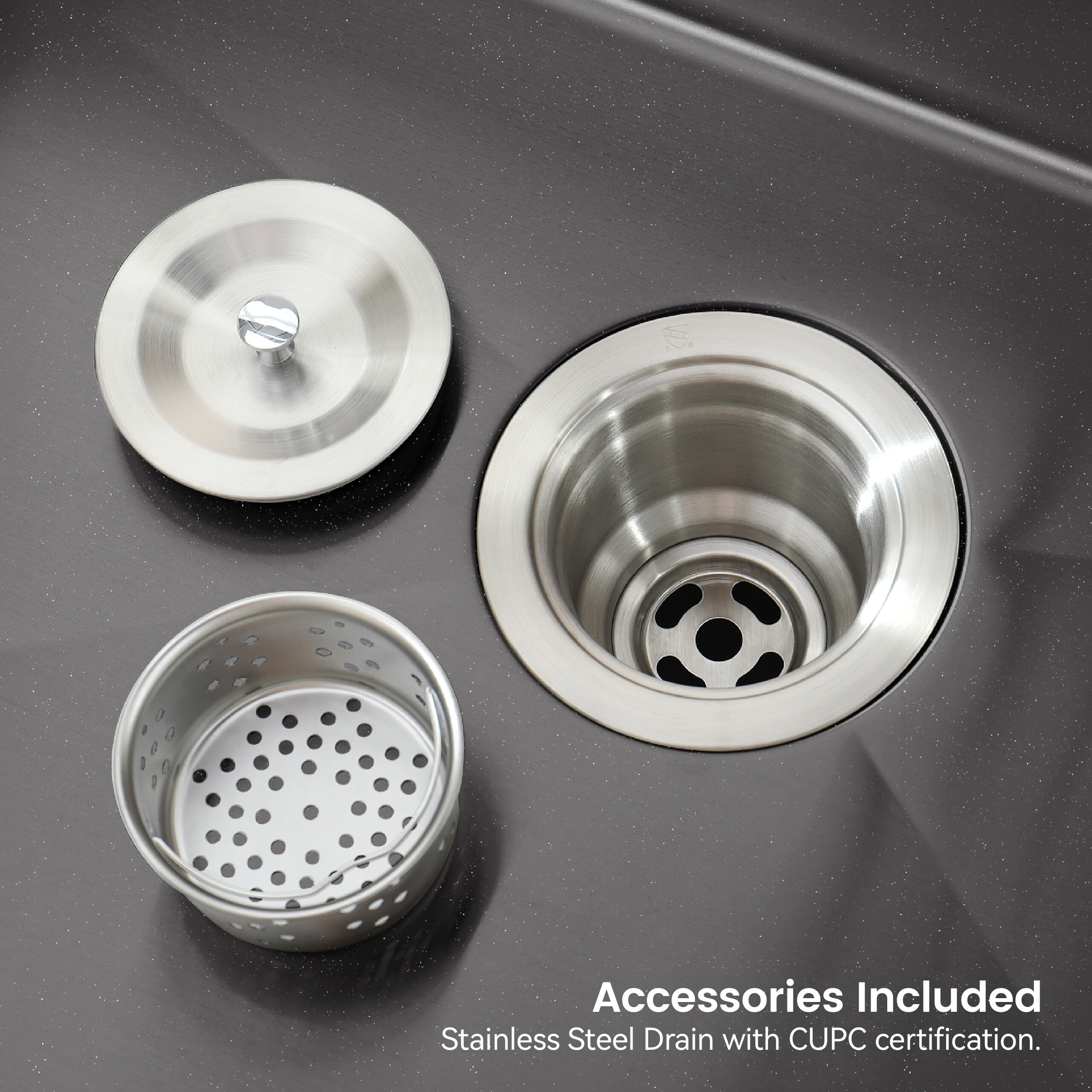 Wooakway Stainless Steel Kitchen Sink 30 in x 19 in Single Bowl