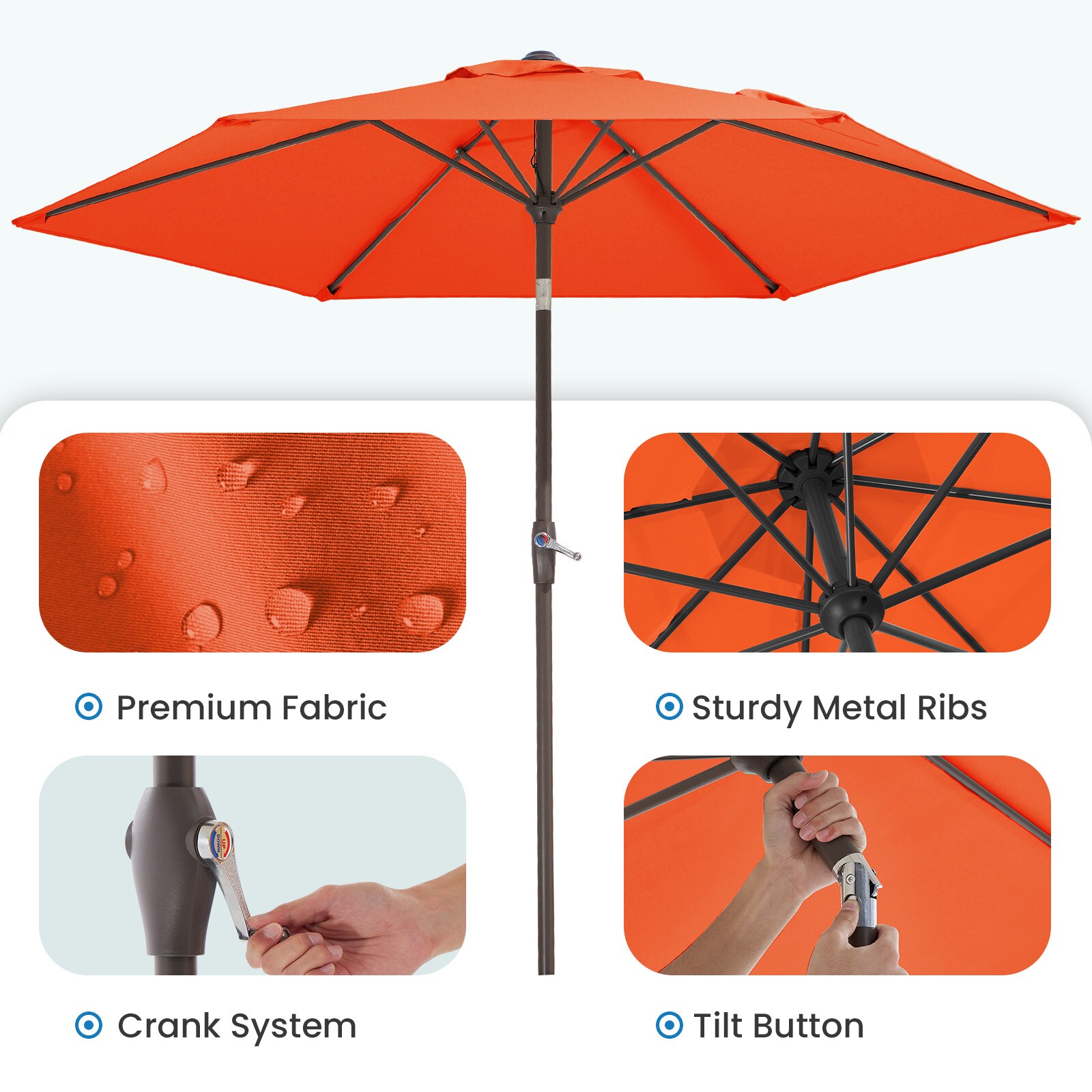 JEAREY 3CZZS-9-OR Umbrellas-2 - View #5