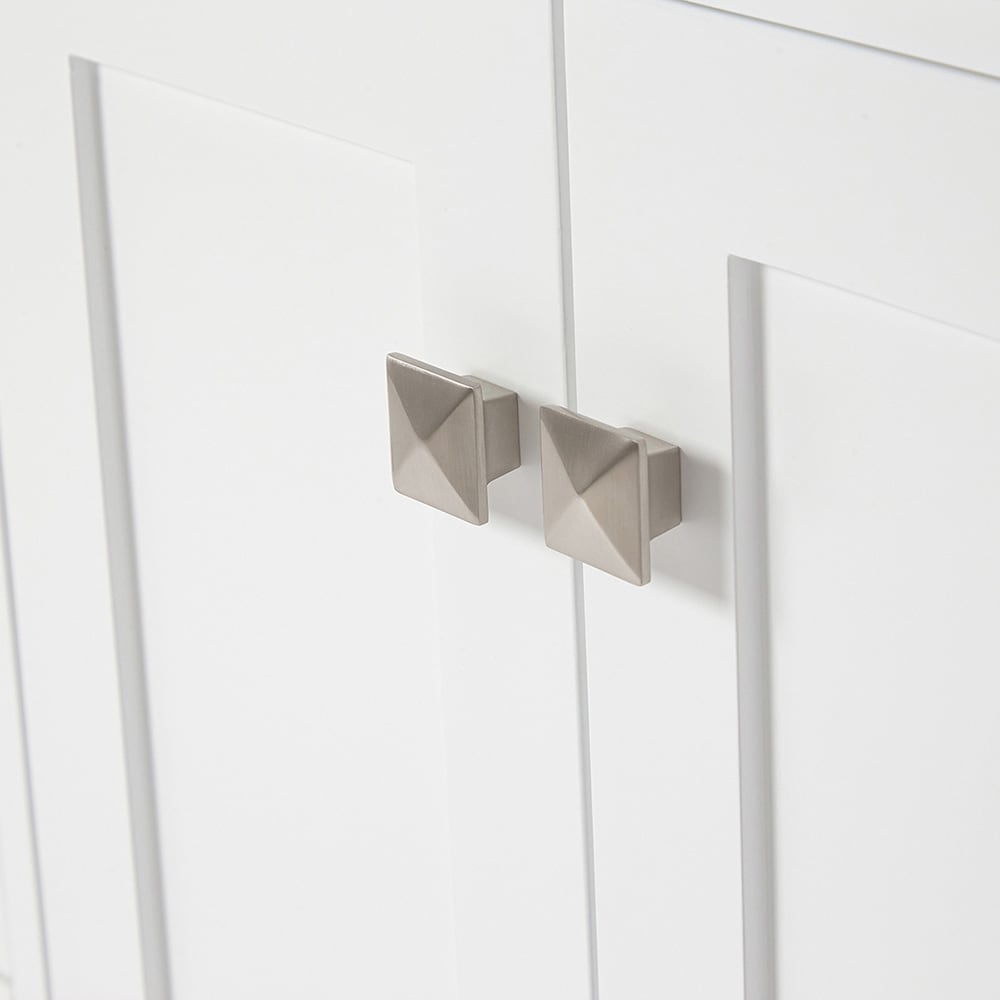 Cambridge 48" White Solid Wood Freestanding Vanity Cabinet