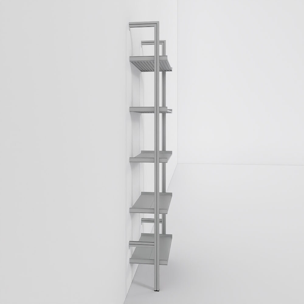 Modern Shelving ALUMPAL-1224-SS Wall-Mounted-Shelving - View #6