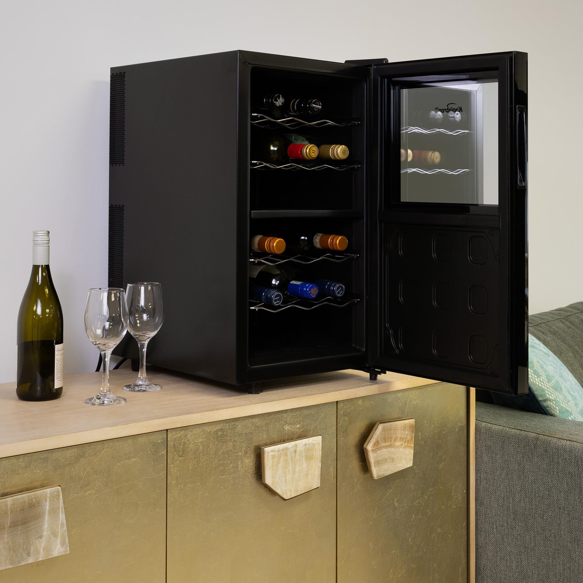 Electric Digital 18 Bottles Cooler Wine Fridge Chilling Cellar Home Bar  Stand