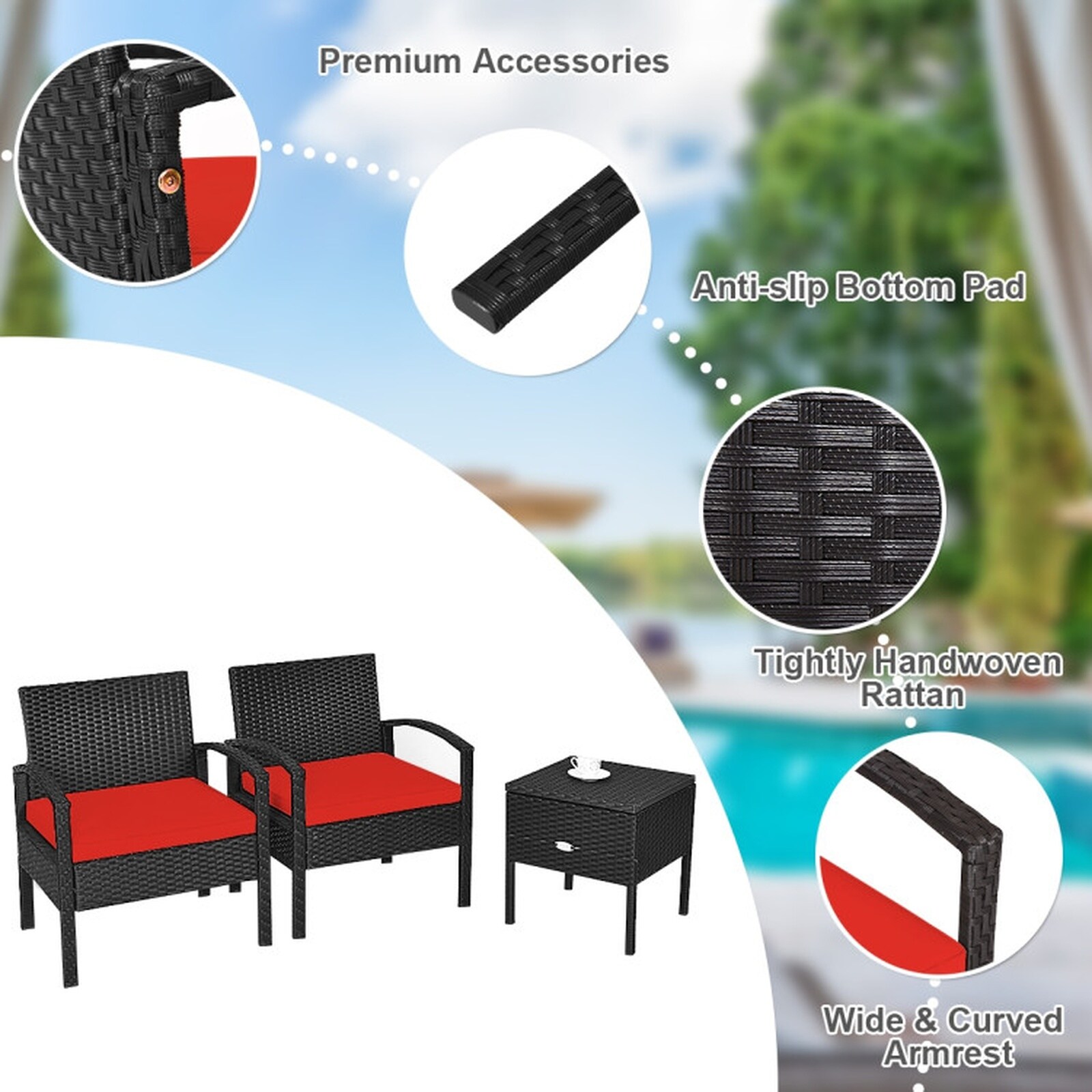 SUGIFT LW108SUGHY338 Patio-Conversation-Sets - View #6