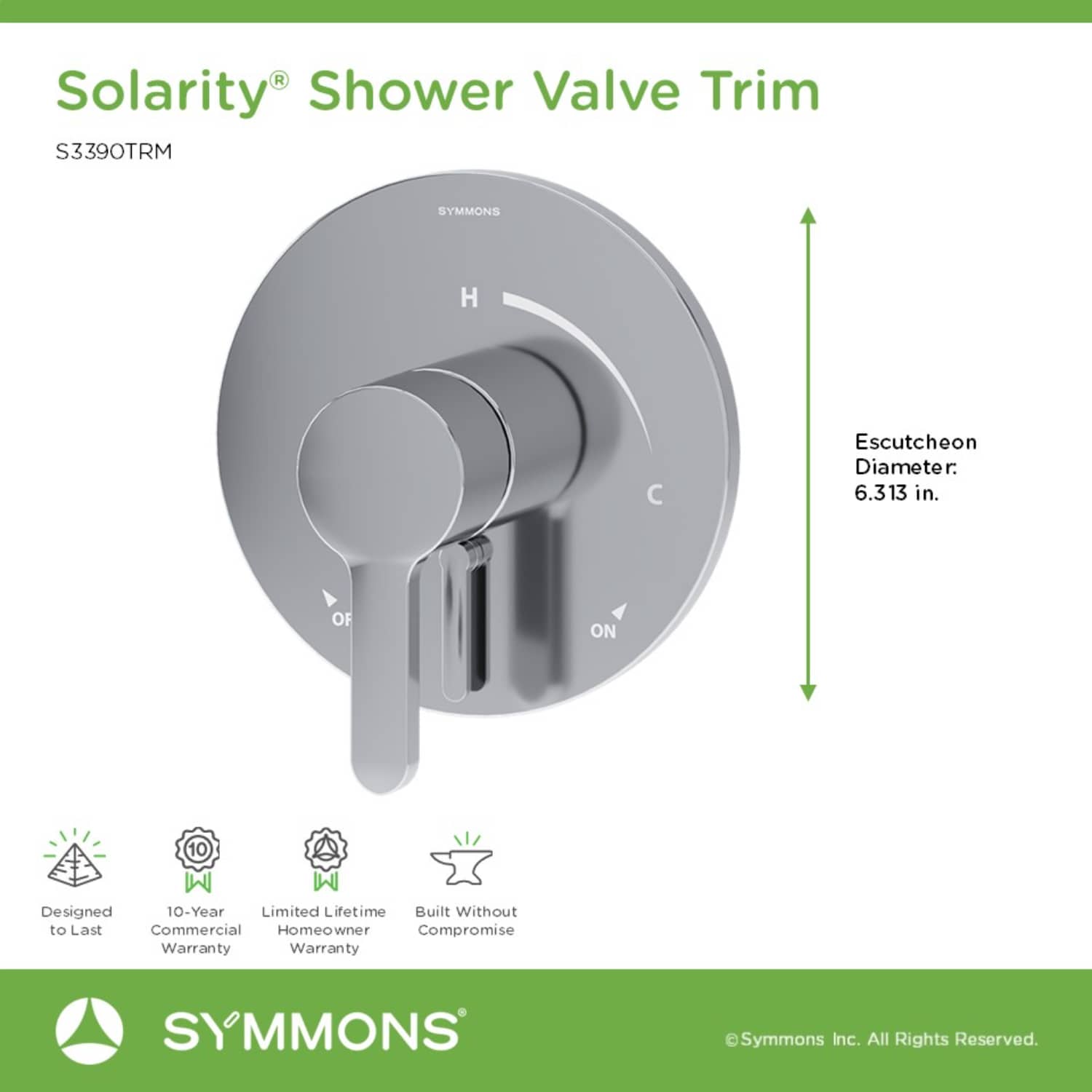 Symmons S3390TRM Shower-Handles - View #2