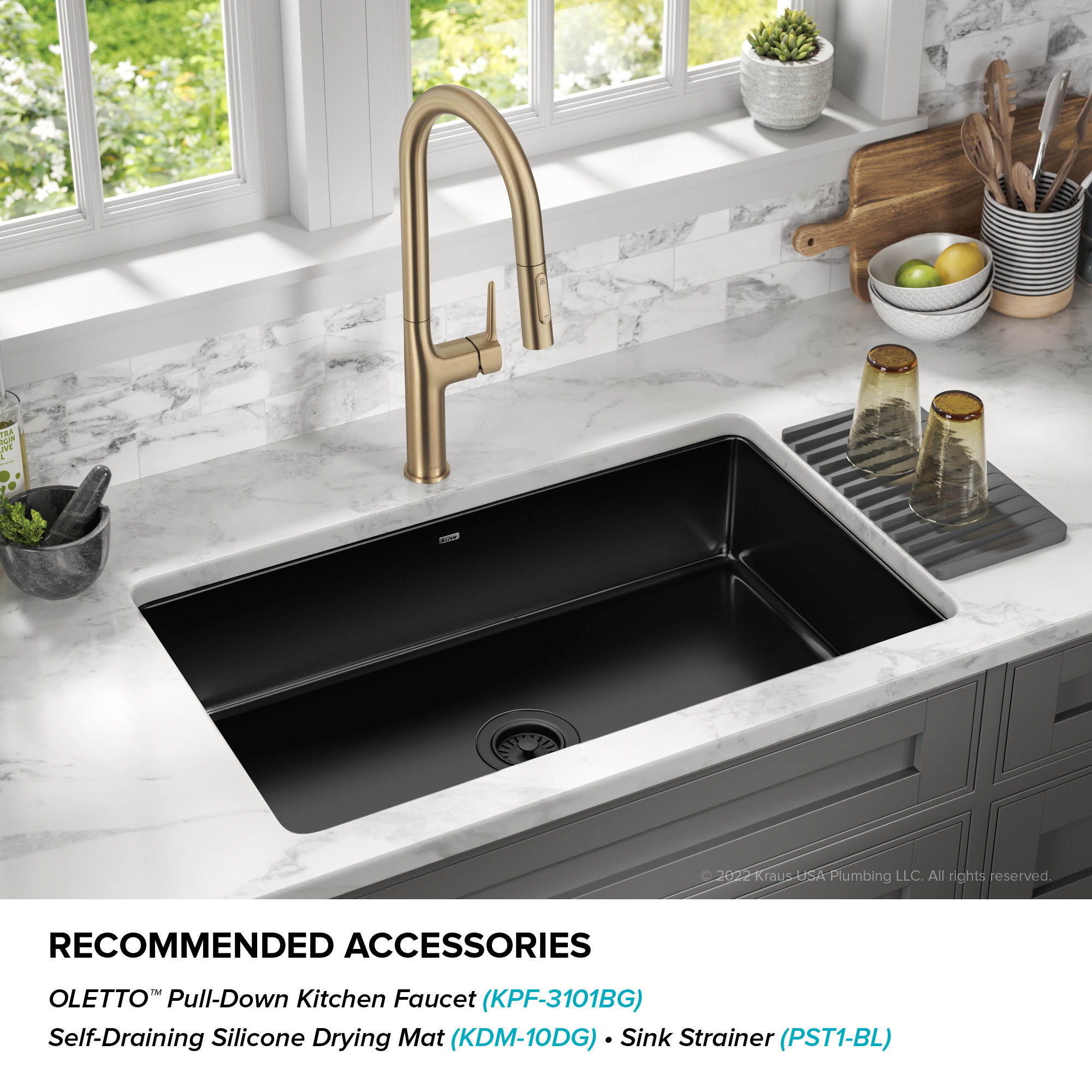Kraus KE1US32GBL Kitchen-Sinks - View #5