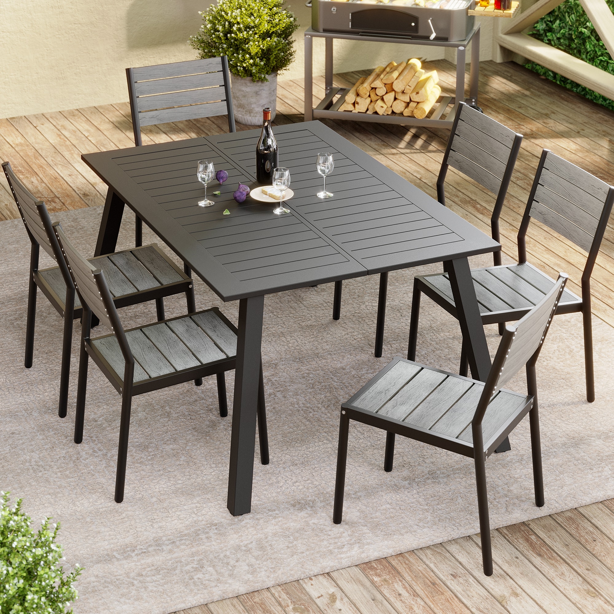Crestlive Products CL-DC037GRY-2 Patio-Chairs - View #2