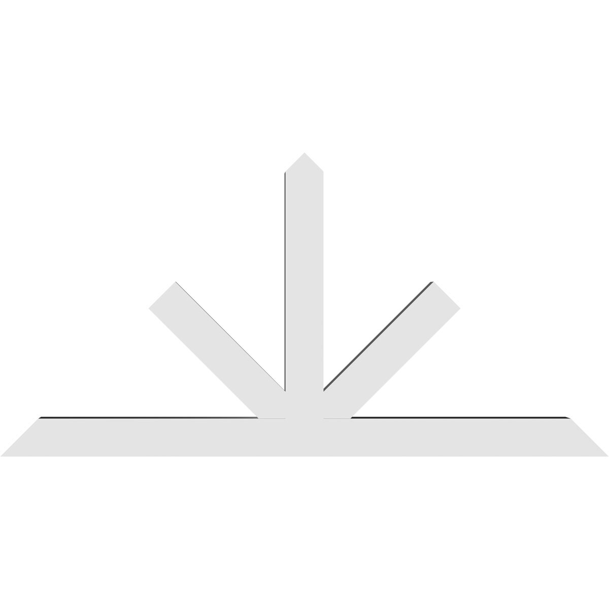Ekena Millwork GBP096X48X0606SAR00 corbels - View #4