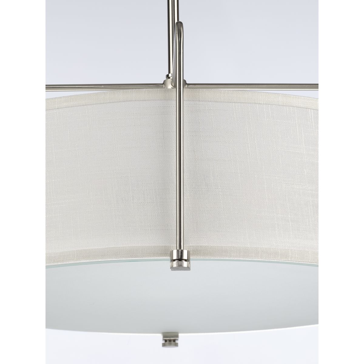 Kempsey Brushed Nickel 3-Light Semi-Flush Convertible Ceiling Light