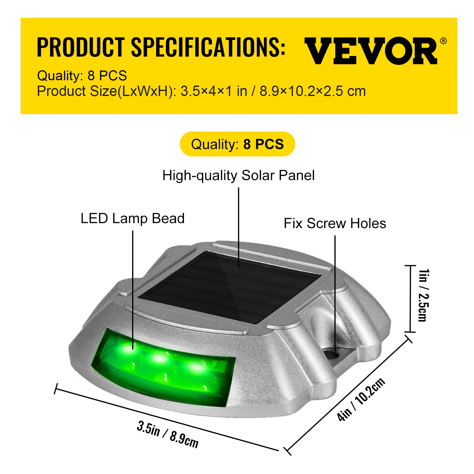 Solar-Powered Green LED Pathway Lights Multipack