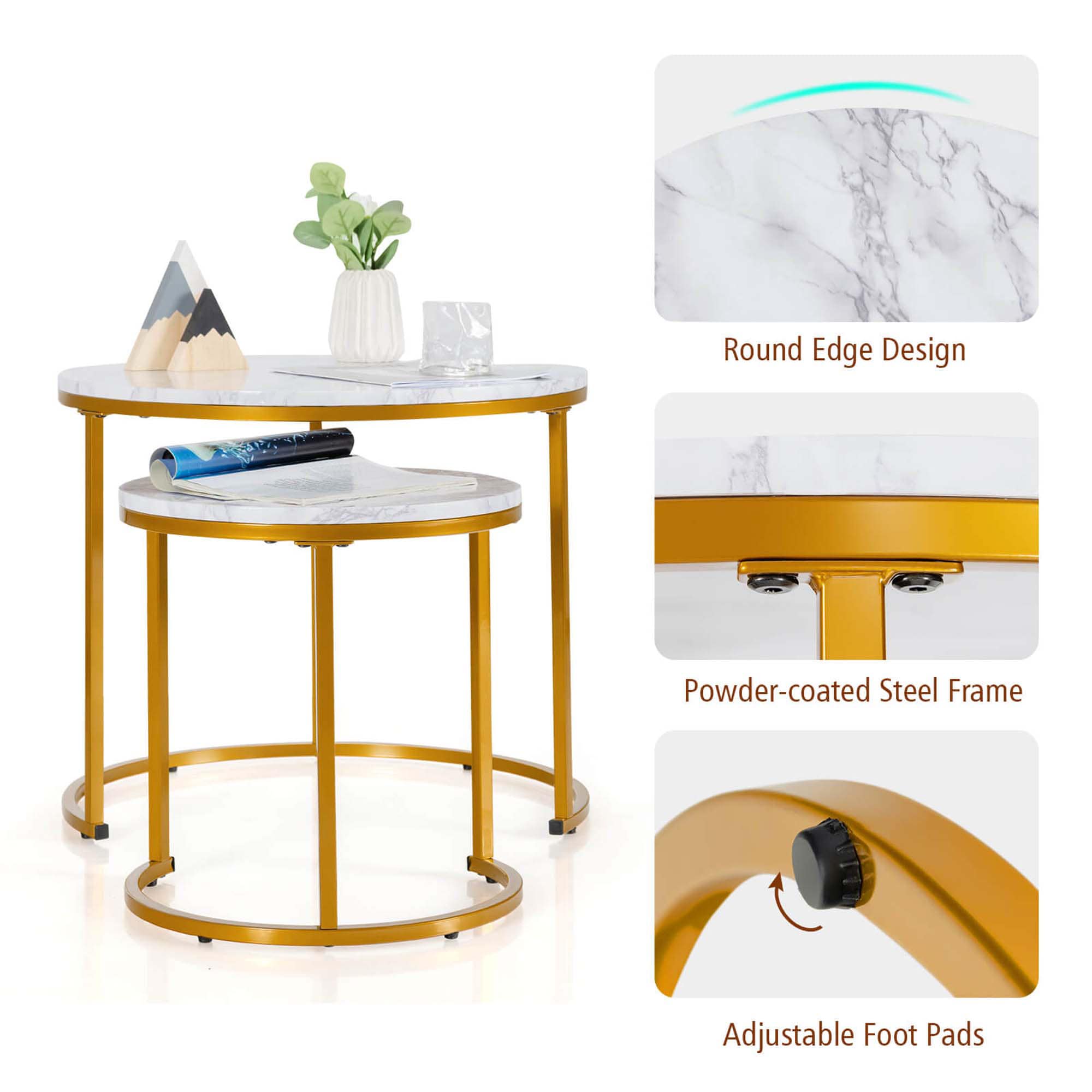 Costway HCST03676 Coffee-Tables - View #6