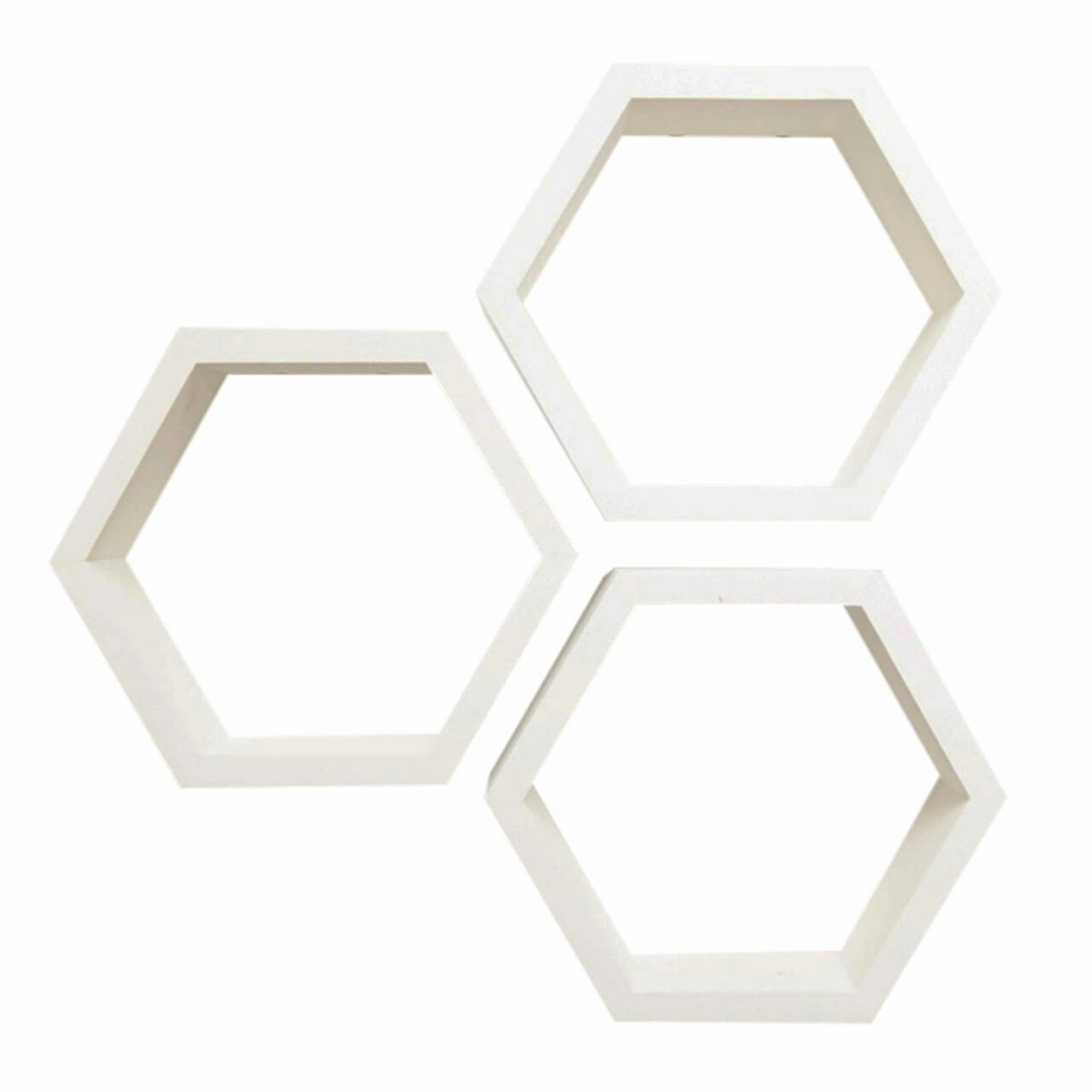 TRINITY HEX-SET3-WW Wall-Mounted-Shelving - View #3