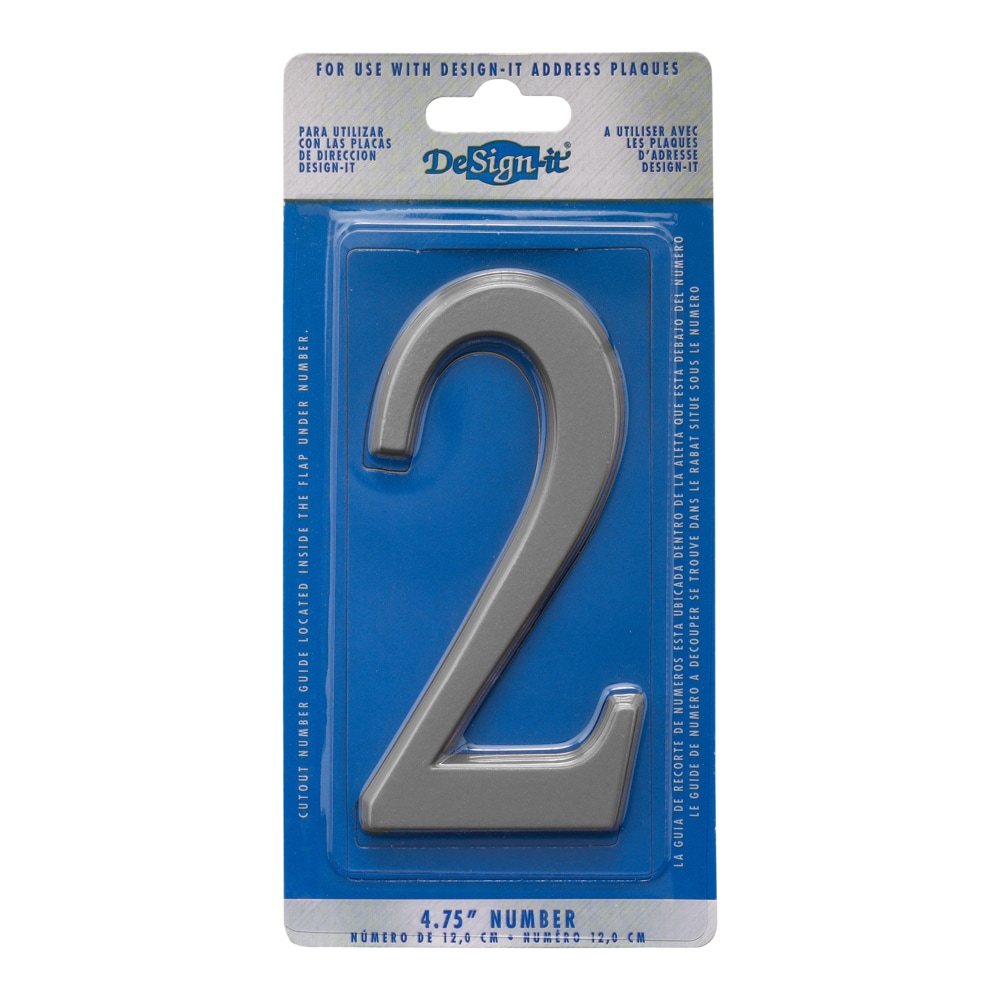 DeSign-it 11222 4-3/4-in Satin nickel Number 2