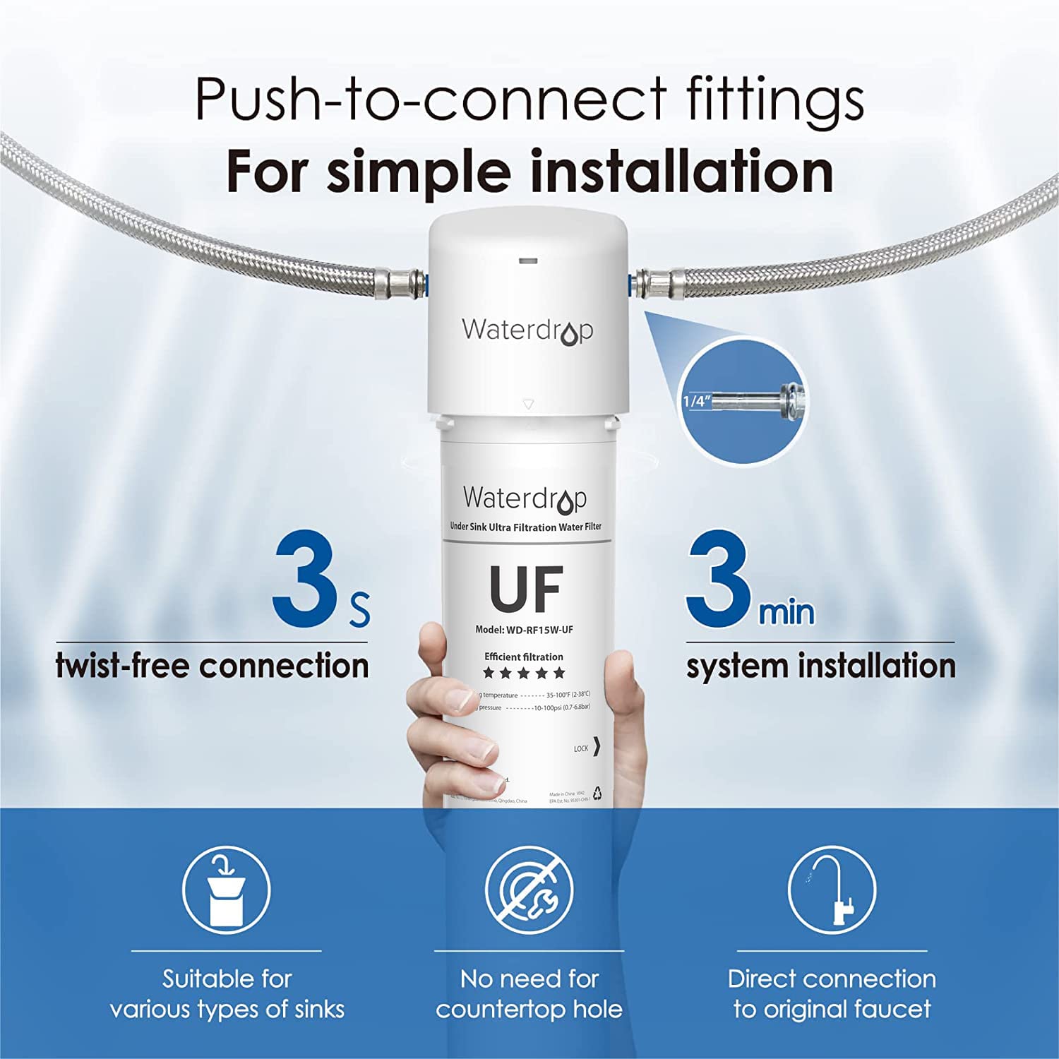 Waterdrop WD-15UAW-UF Under-Sink-Filtration-Systems - View #4